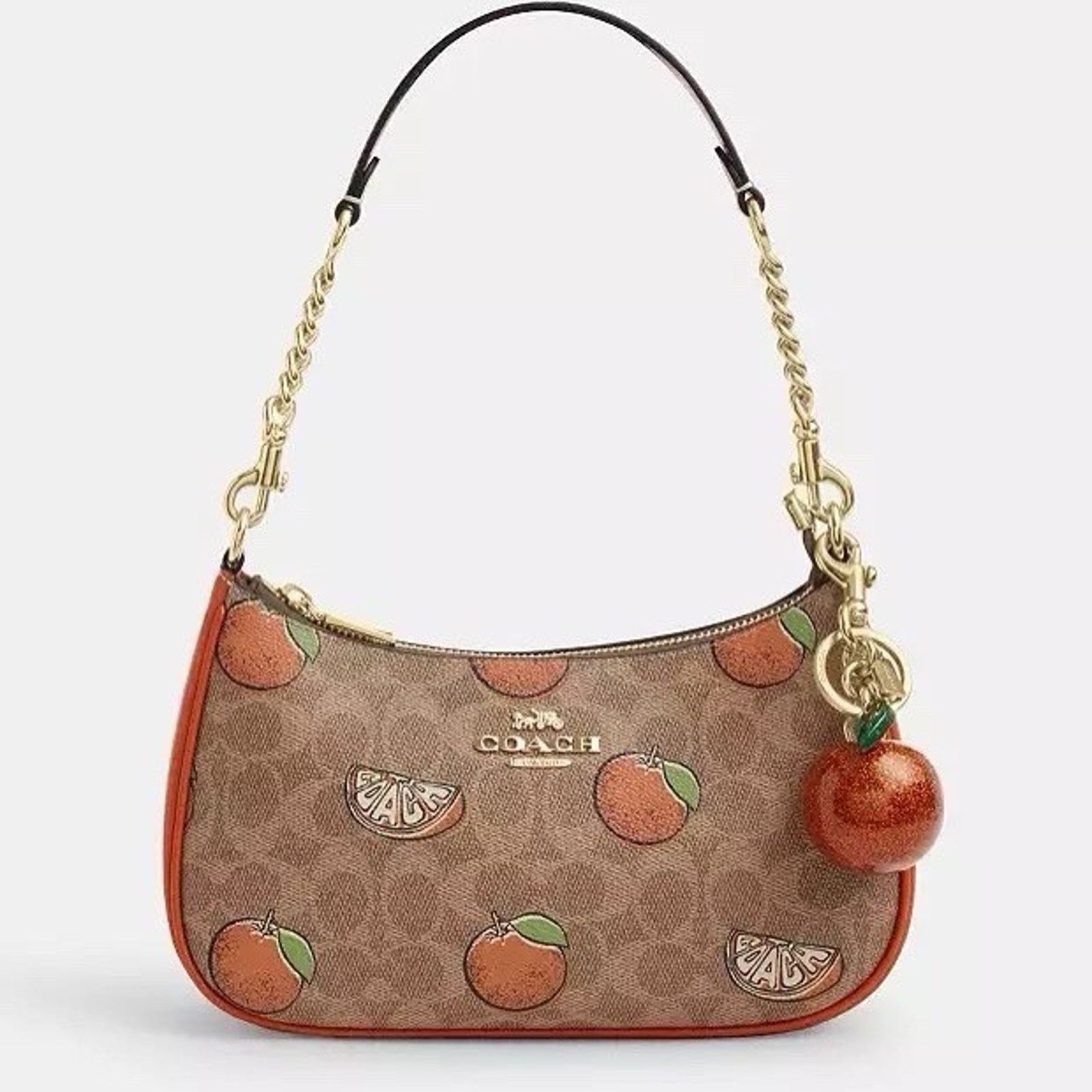 Coach NWT Coach Orange Bag Charm CAO51 Im/Spice Orange Size ONE SIZE - 7 Thumbnail