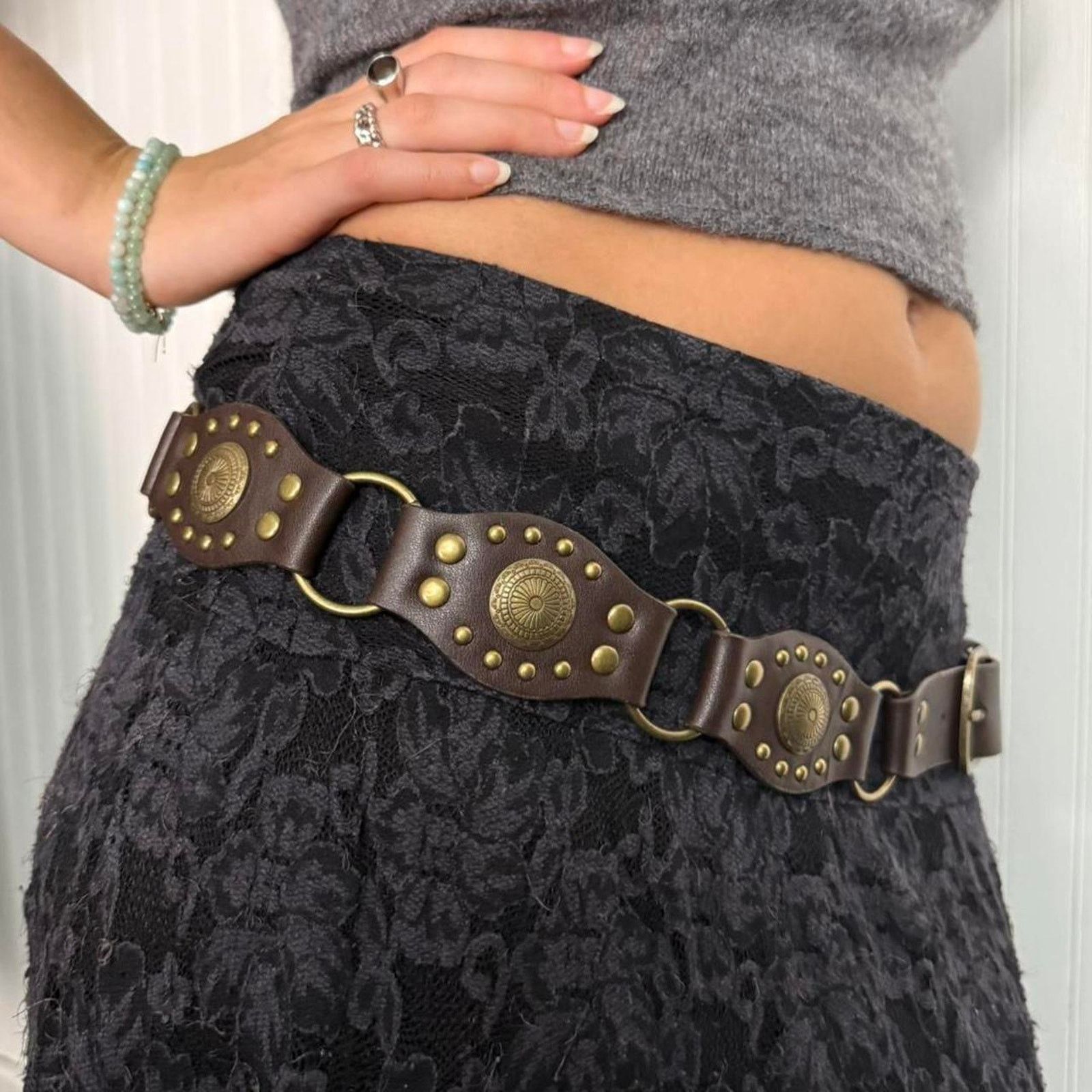 Other Brown vegan leather boho gold WMNS2 Size ONE SIZE - 1 Thumbnail