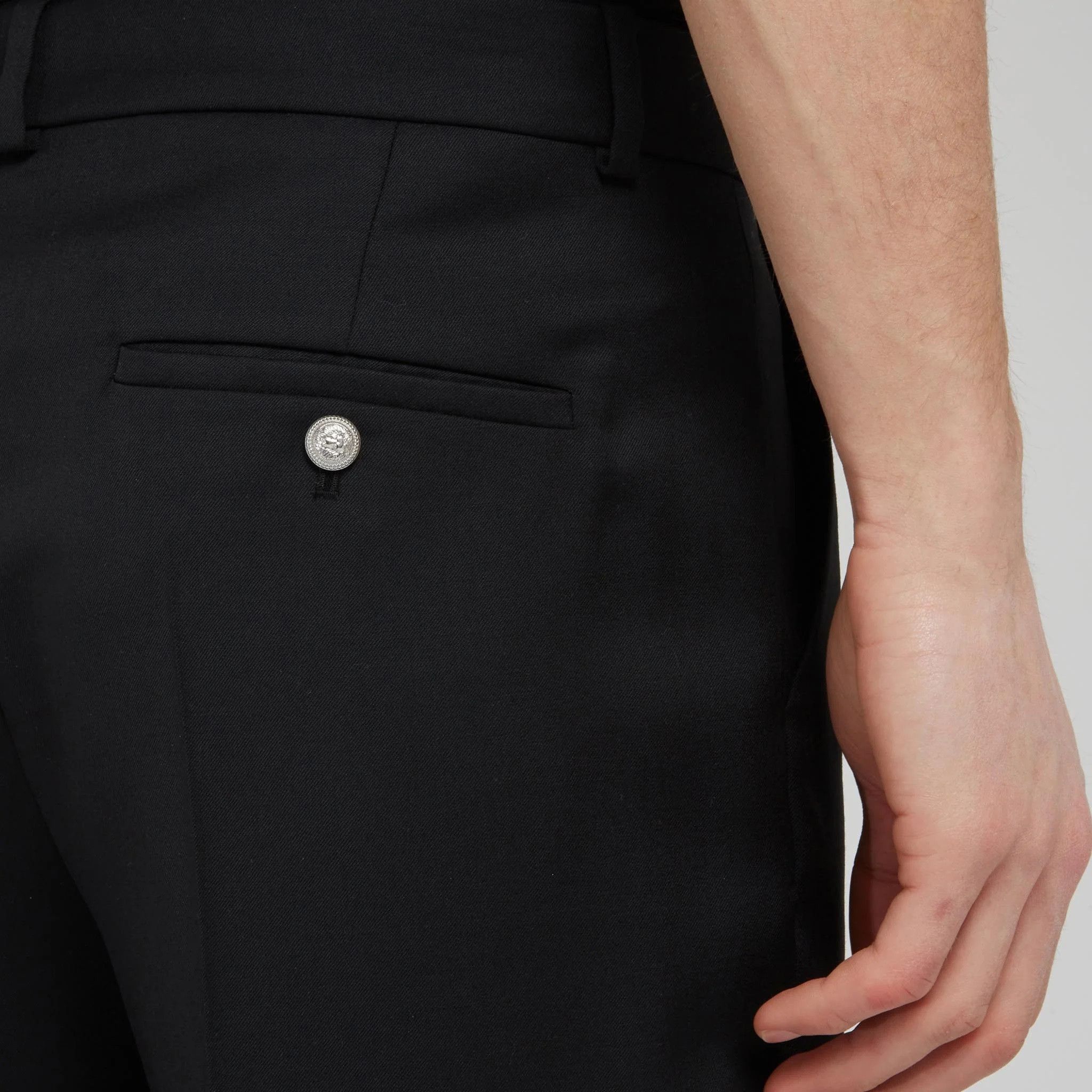 Balmain Balmain Tailored Trousers - Black Wool Size US 38 / EU 54 - 7 Thumbnail