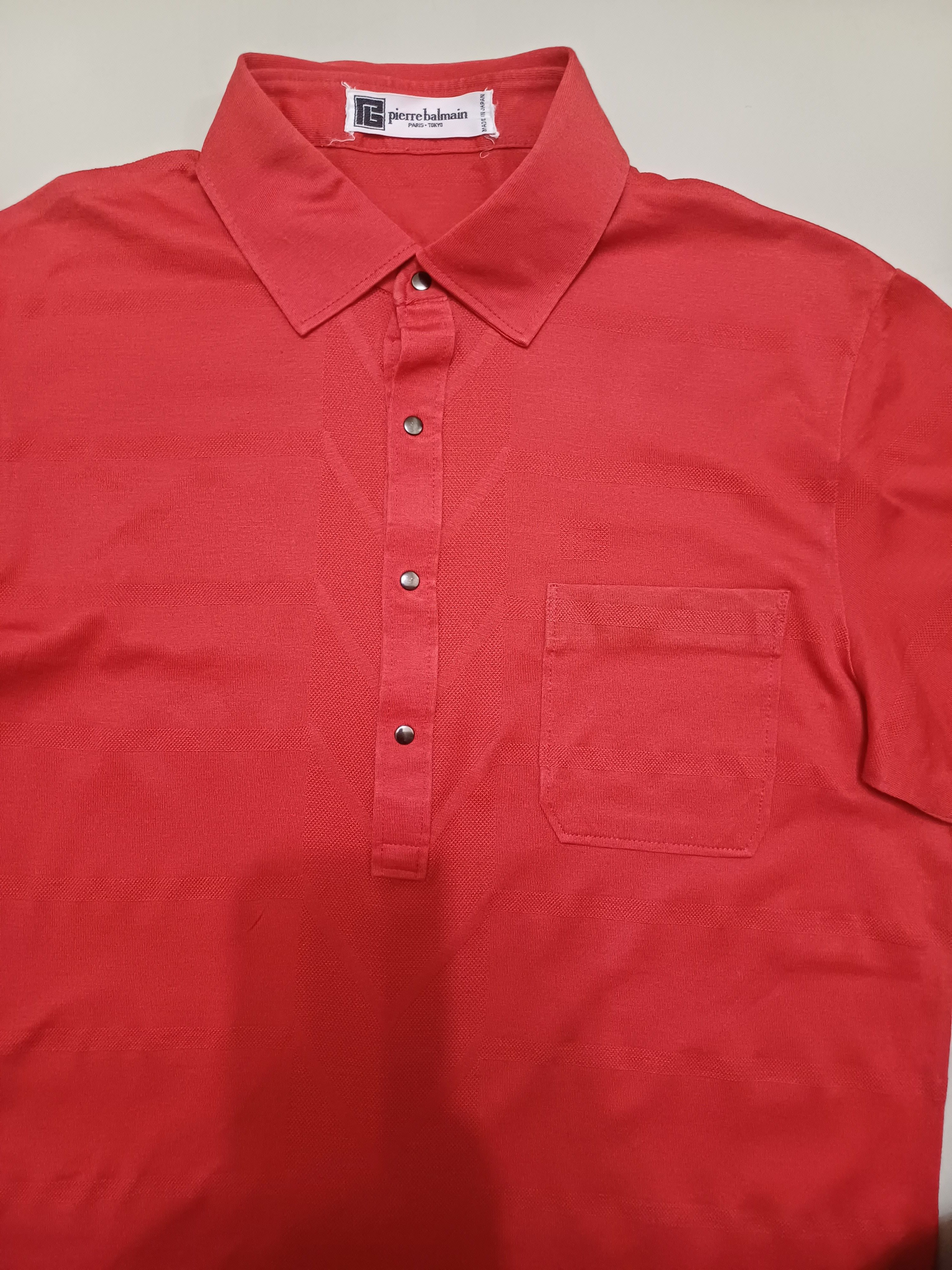Designer × Pierre Balmain Vintage 80s/90s BALMAIN PARIS Shirt Polo. snap button 🔥🔥🔥 Size US M / EU 48-50 / 2 - 7 Thumbnail