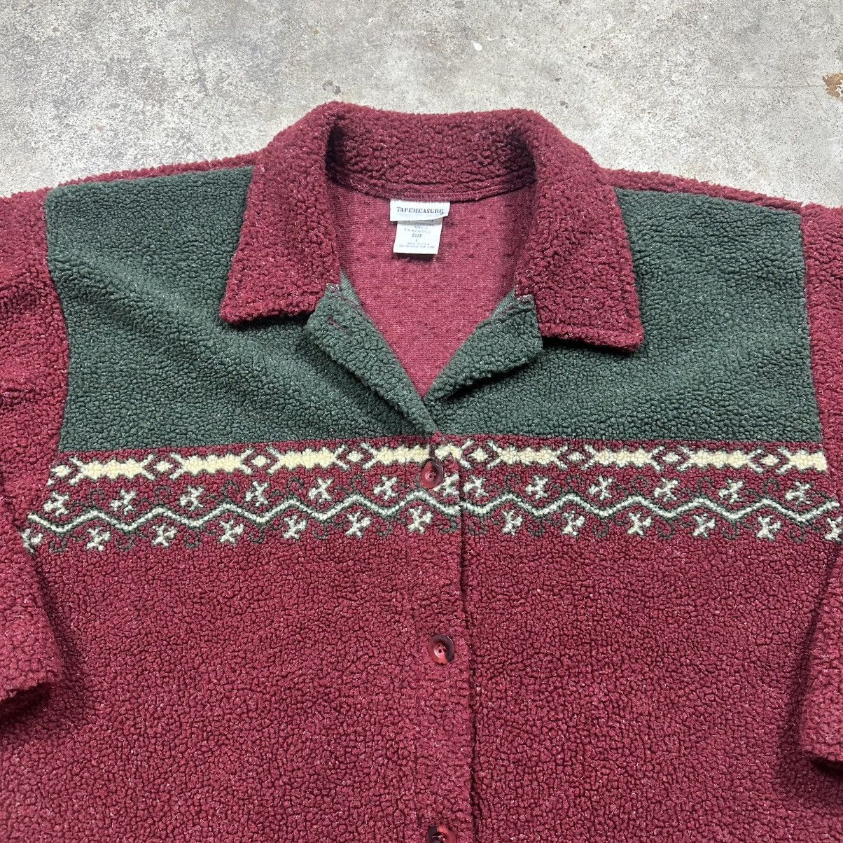 Vintage Vintage 80s Tapemeasure Aztec Southwestern Button Up Fleece Size US L / EU 52-54 / 3 - 2 Thumbnail