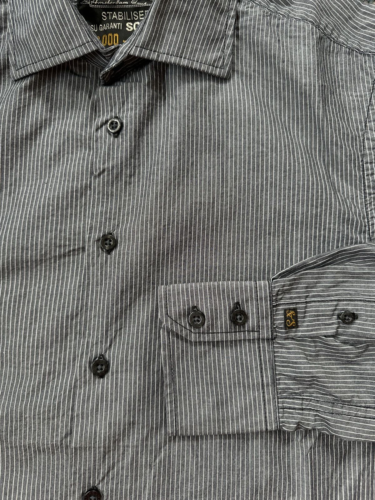 Scotch & Soda Scotch & Soda Grey Strip Button-Down Long-Sleeve Size Medium Size US M / EU 48-50 / 2 - 3 Thumbnail