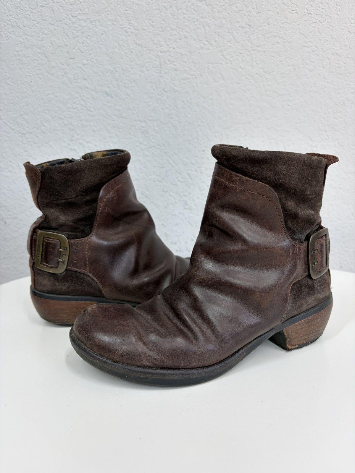 A.S.98 Vintage Like Maison Margiela Belted Leather Biker Boots Size US 8 / IT 38 - 1 Thumbnail