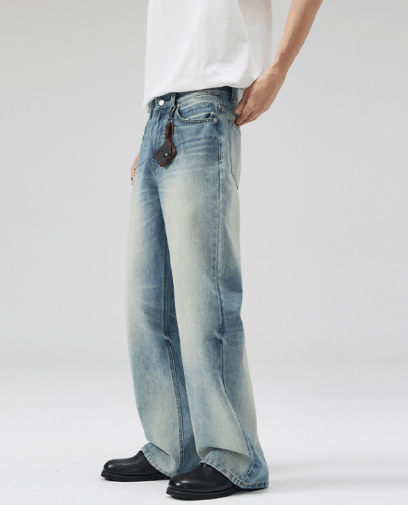 Japanese Brand × Jean American high street gradient loose baggy flared jeans Size US 32 / EU 48 - 4 Thumbnail