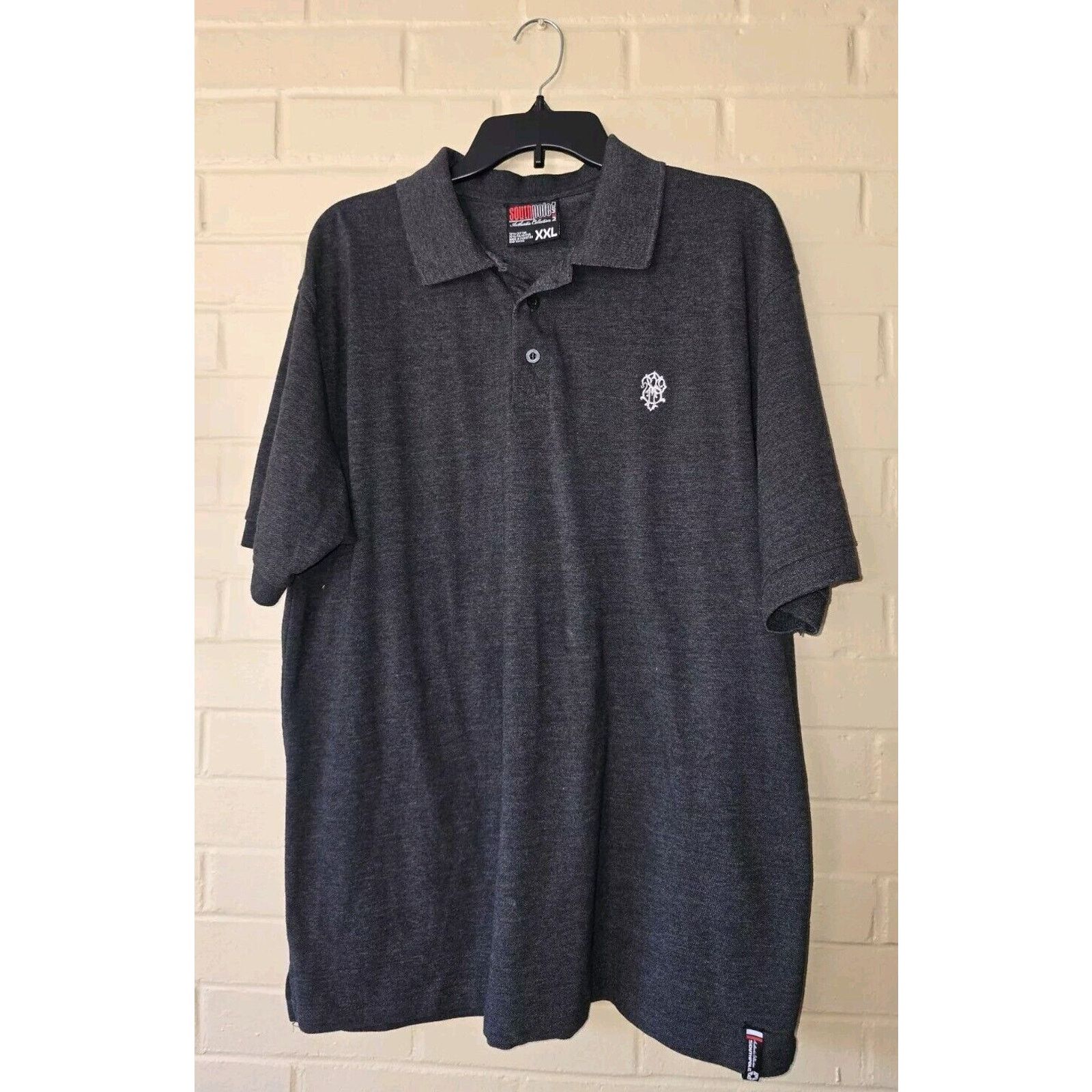 Southpole Southpole Logo Polo Shirt Mens Size XXL Y2K Charcoal Hip Hop Size US XXL / EU 58 / 5 - 1 Thumbnail