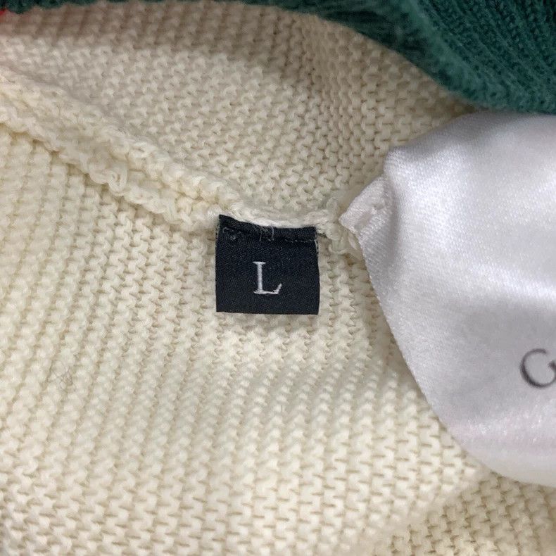 Gucci Gucci Little bee embroidery striped trim beige round-neck l Size US L / EU 52-54 / 3 - 6 Thumbnail