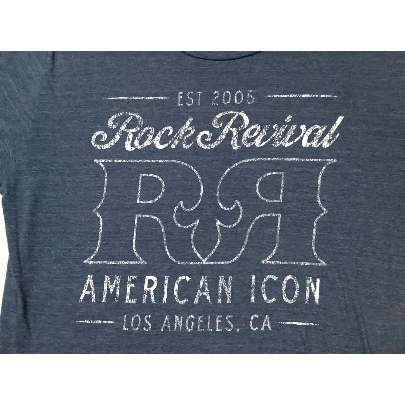 Vintage Rock Revival Shirt Mens 2XL Blue American Icon Graphic Tee Tagless LA USA Size US XXL / EU 58 / 5 - 2 Thumbnail