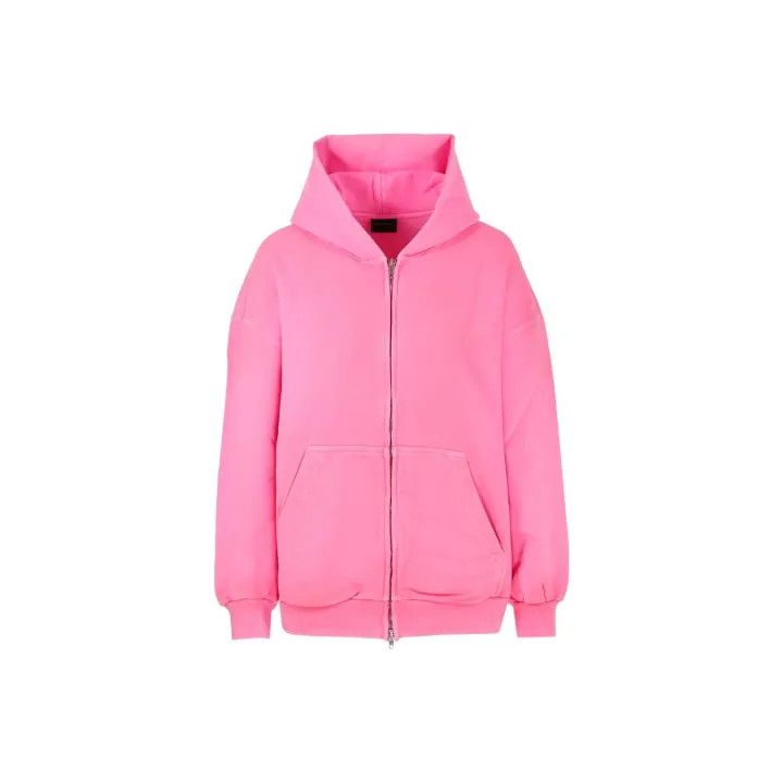 Balenciaga Pink Zip Hoodie for Women 0079