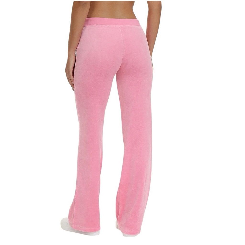 Juicy Couture JUICY COUTURE CLASSIC PINK VELOUR TRACK PANTS SZ M BNWOT Size 28" / US 6 / IT 42 - 2 Thumbnail