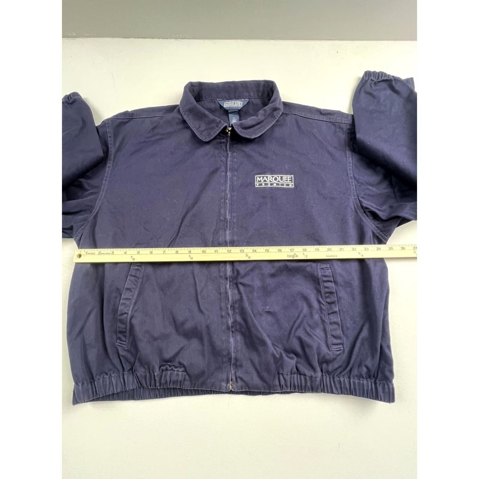 Lands' End Lands' End Jacket Mens XL Blue Canvas Bomber Full Zip Marquee Premium Logo Jacket Mens XL Blue Canvas Bomber Full Zip Marquee Premium Logo Size US XL / EU 56 / 4 - 5 Thumbnail