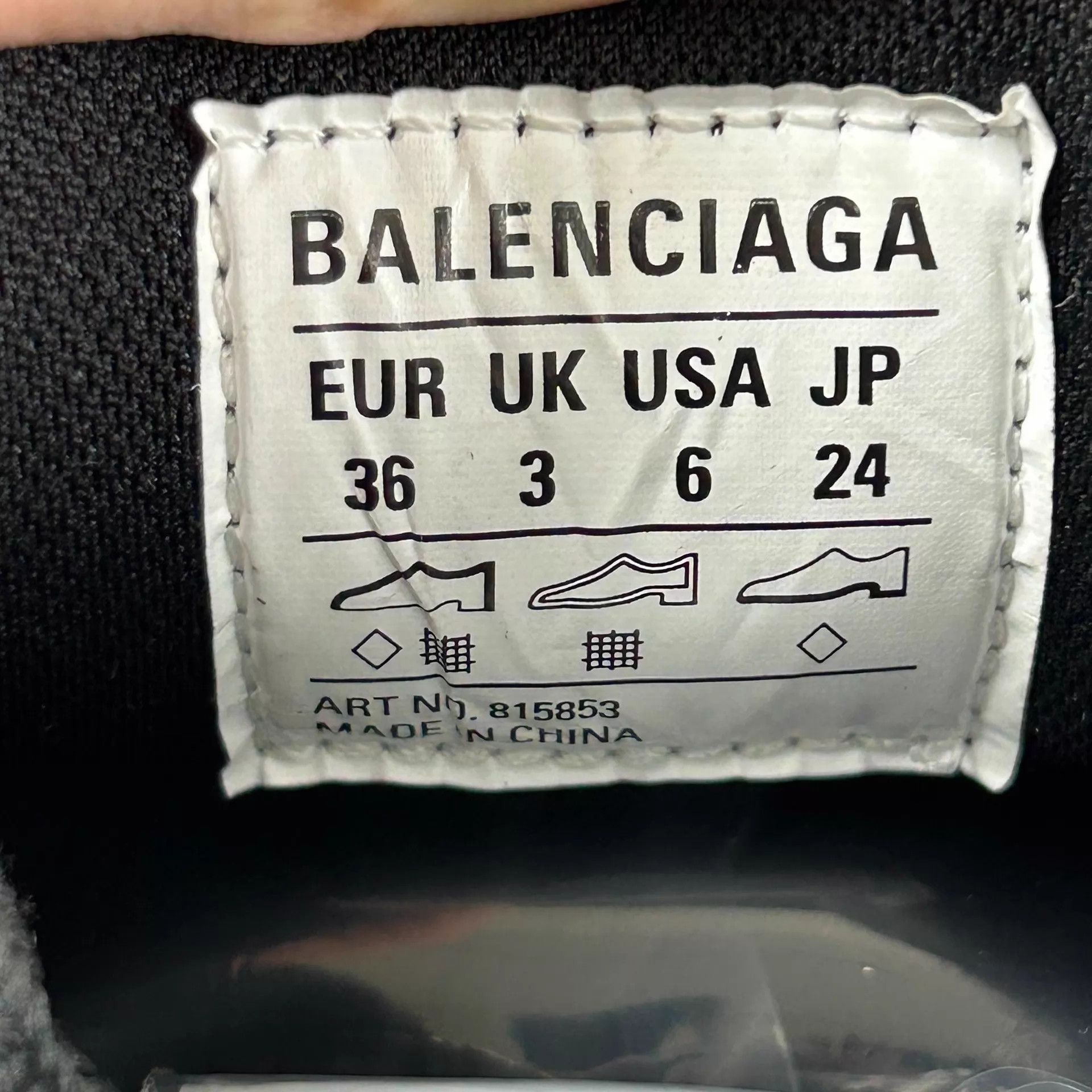 Balenciaga Balenciaga Black 6XL Like New Sneakers Size US 5.5 / IT 35.5 - 7 Thumbnail