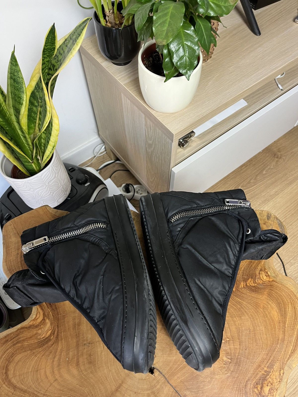 Rick Owens Rick Owens Drkshdw Hoof Dunks ss15 waxed archive grail Size US 8 / EU 41 - 3 Thumbnail