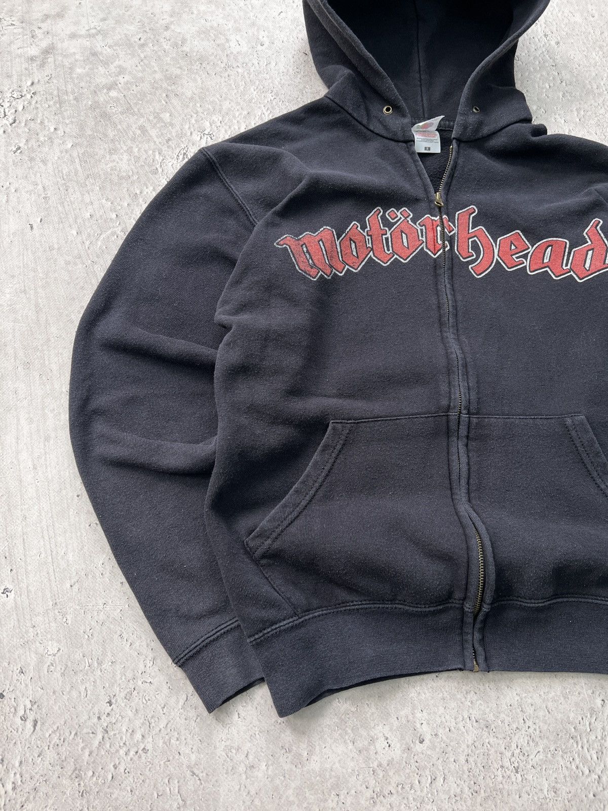 Band Tees × Vintage Vintage 90's Motorhead hoodie zip rock band Motörhead Size US S / EU 44-46 / 1 - 2 Thumbnail