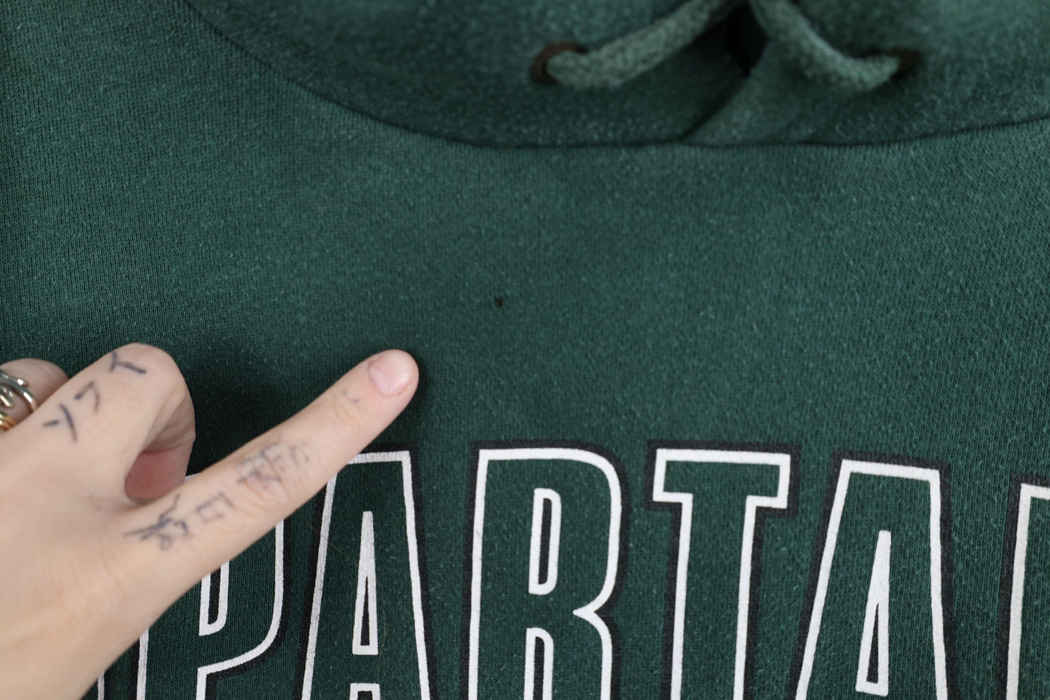 Vintage Vintage 90s Michigan State University Hoodie Sweatshirt Size US XXL / EU 58 / 5 - 8 Thumbnail