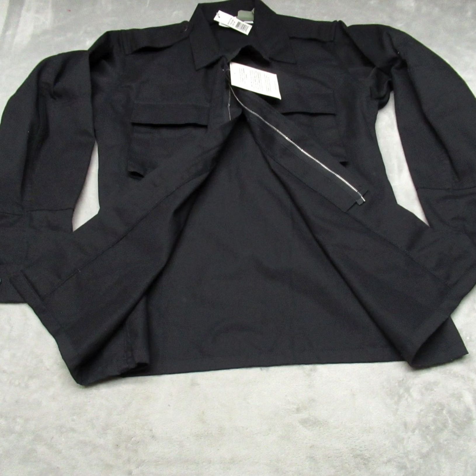 Propper Propper Mens Small Regular Black Full Zip Military Tactical Coat BDU Jacket NWD Size US S / EU 44-46 / 1 - 2 Thumbnail