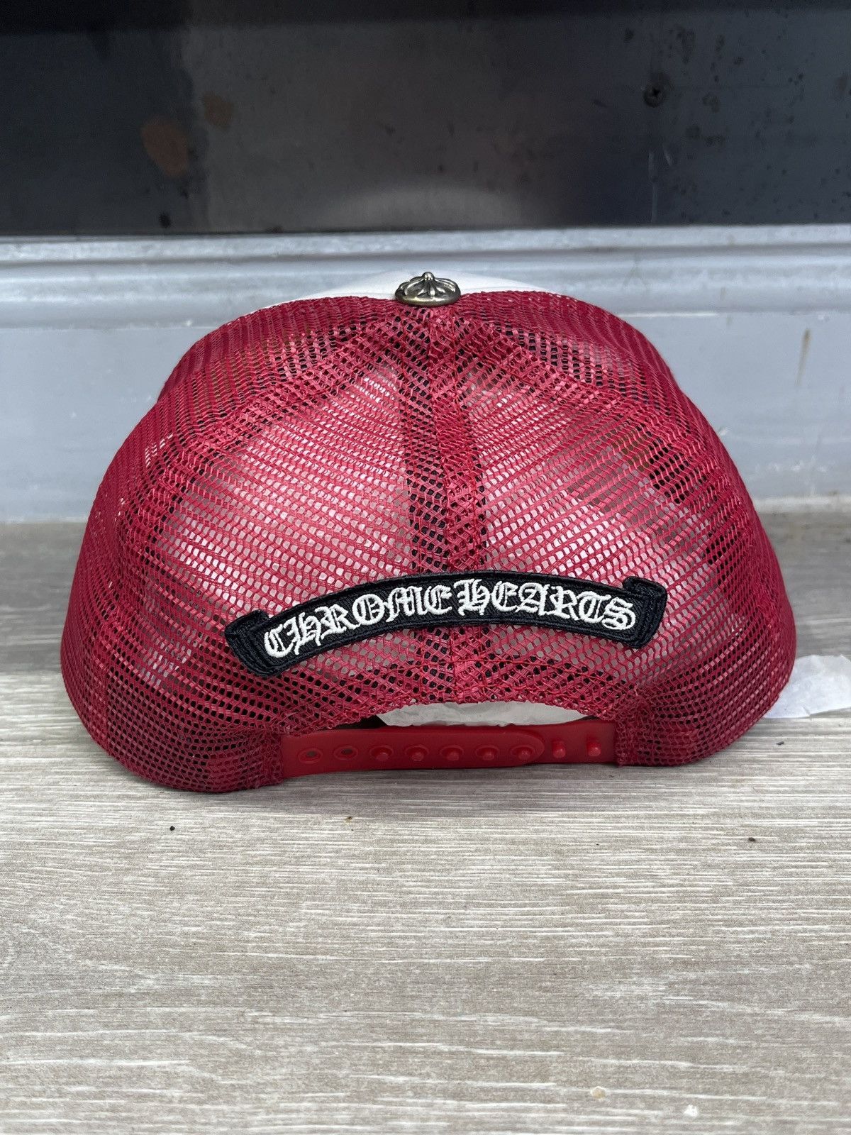 Chrome Hearts Chrome Hearts King Taco Cross Trucker Hat Red&White Size ONE SIZE - 4 Thumbnail