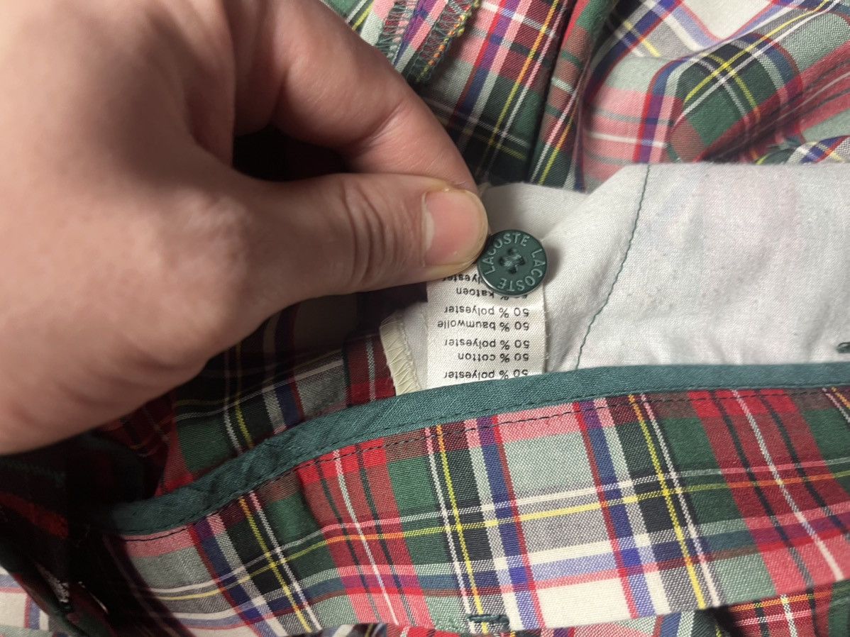 Lacoste Lacoste Pants Pleated Tartan Red Green trousers Made France Size US 36 / EU 52 - 6 Thumbnail