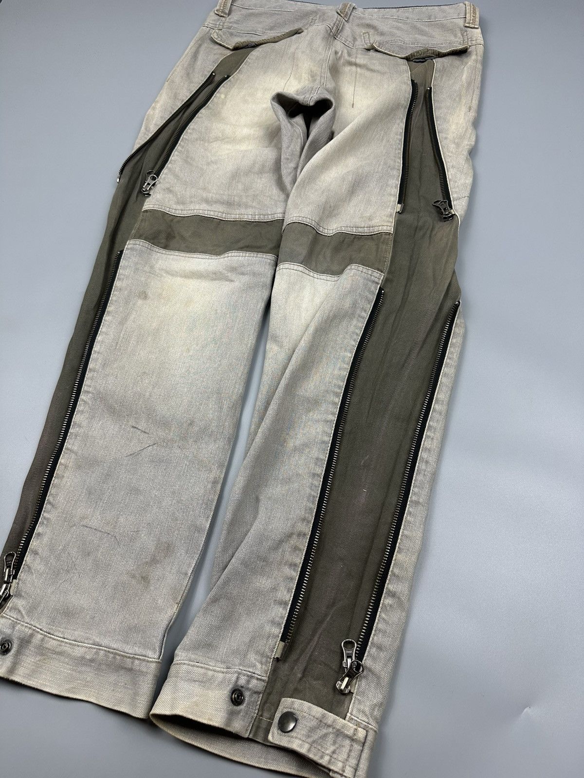 If Six Was Nine × Le Grande Bleu (L.G.B.) × PPFM 🔥Rare Sick🔥PPFM Multi Zipper Jeans Size US 32 / EU 48 - 6 Thumbnail