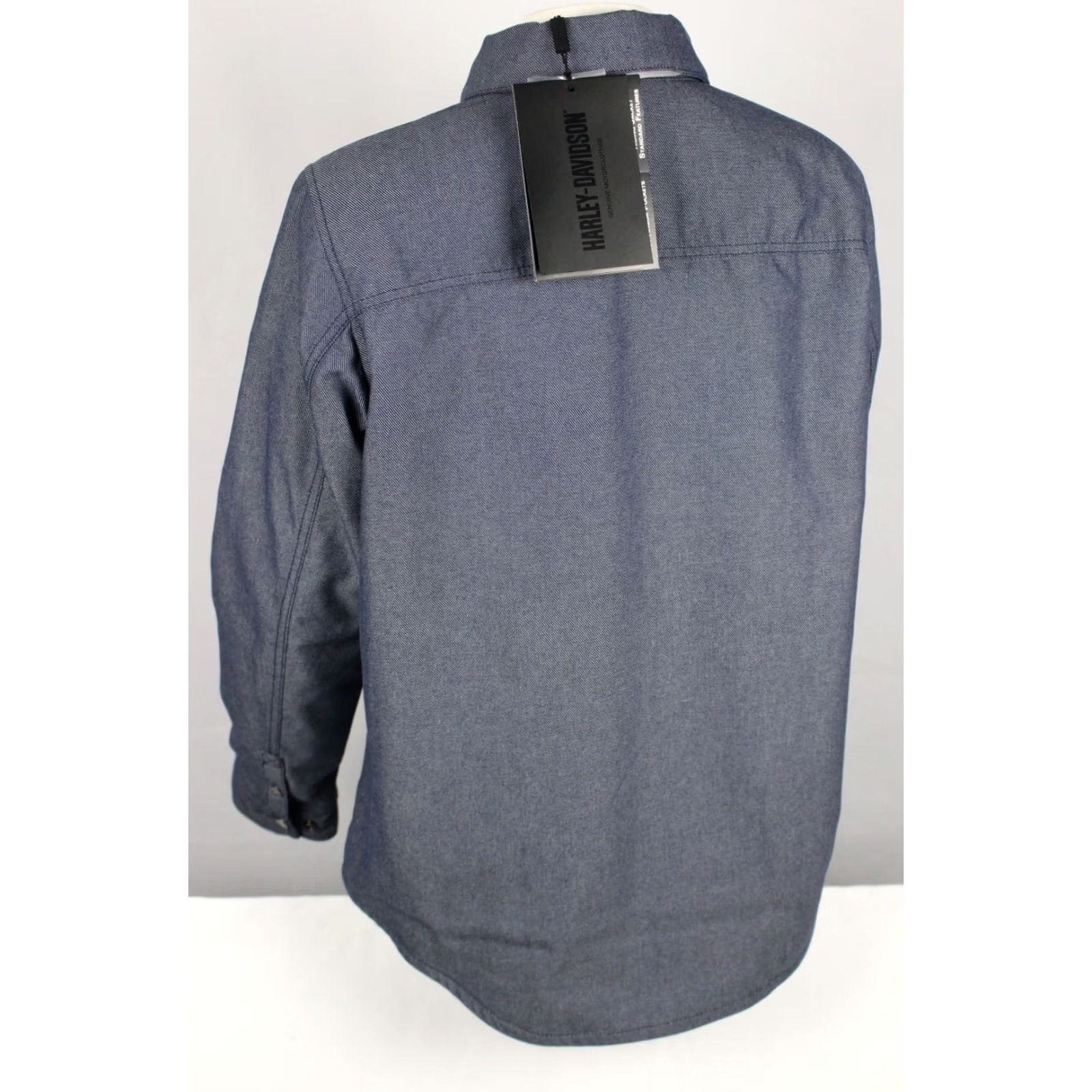 Harley Davidson Harley-Davidson Women's Operative Riding Shirt Jacket 2XL Blue 98111-23VW Size XXL / US 16-18 / IT 52-54 - 2 Thumbnail