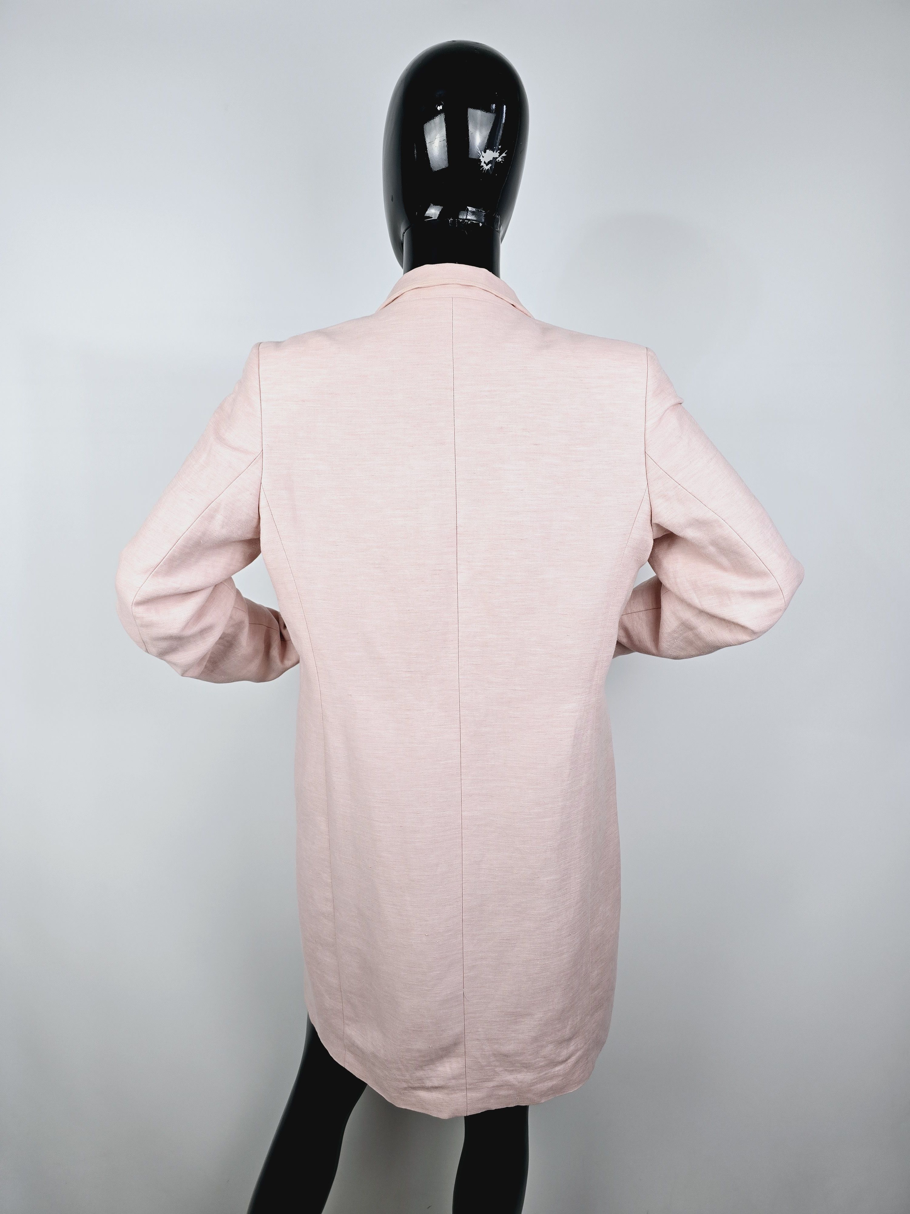 Purdey Purdey Pink Blazer Coat, Cotton/Linen Blend, Size EU 38 Size S / US 4 / IT 40 - 2 Thumbnail