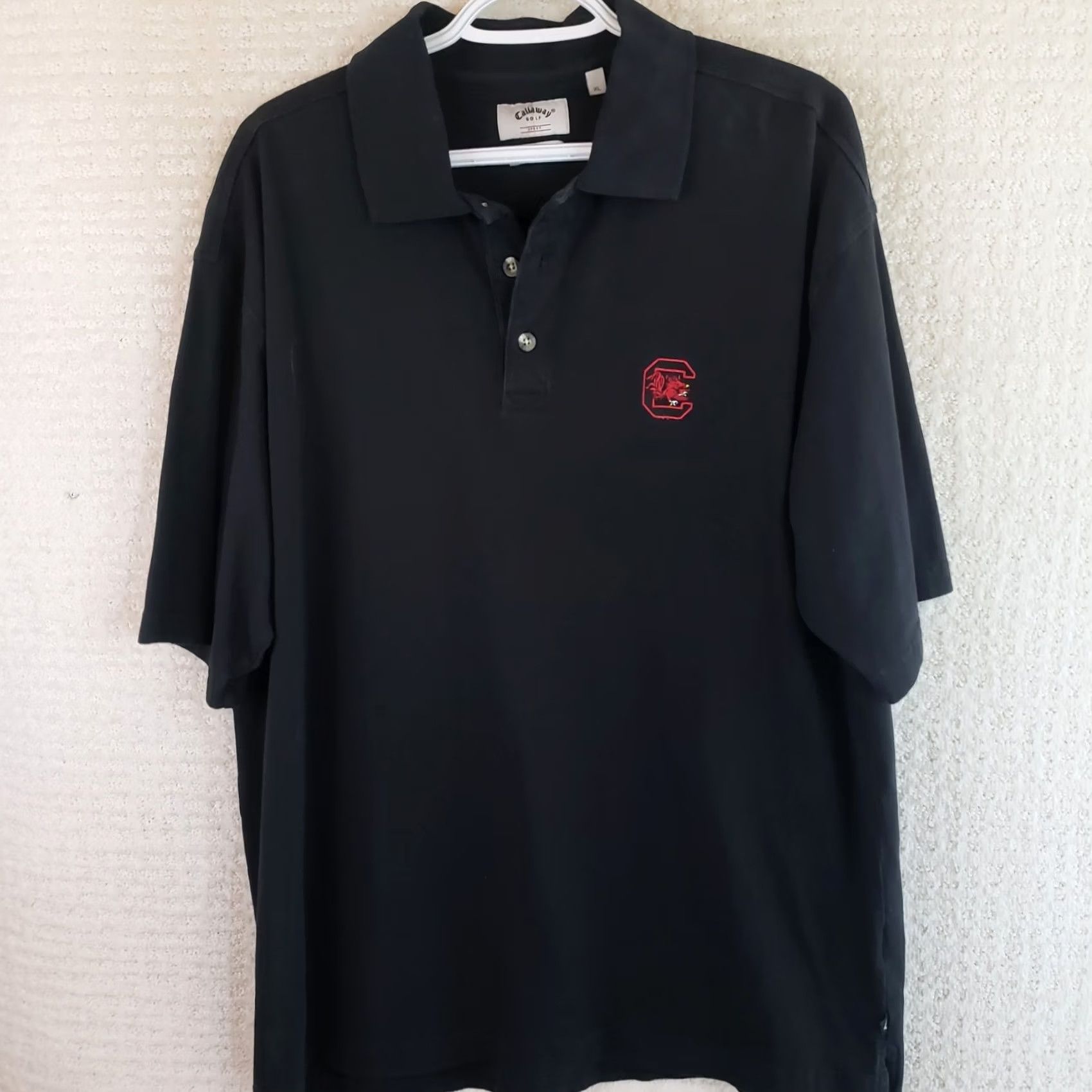 Callaway VINTAGE Callaway Golf Polo Shirt Mens XL Black South Carolina Gamecocks USC Logo Polo Shirt Short Sleeve Embroidered Logo Golf Activewear Casual Size US XL / EU 56 / 4 - 2 Thumbnail