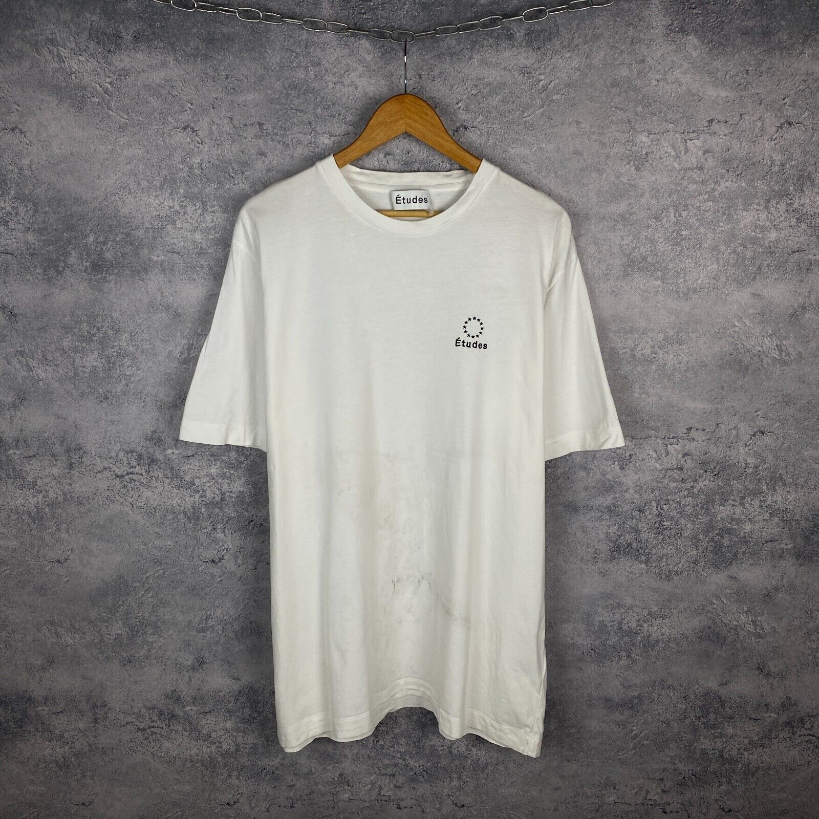 Etudes Etudes Tee Men's Size XXL White Cotton Short Sleeve ` Size US XXL / EU 58 / 5 - 1 Thumbnail