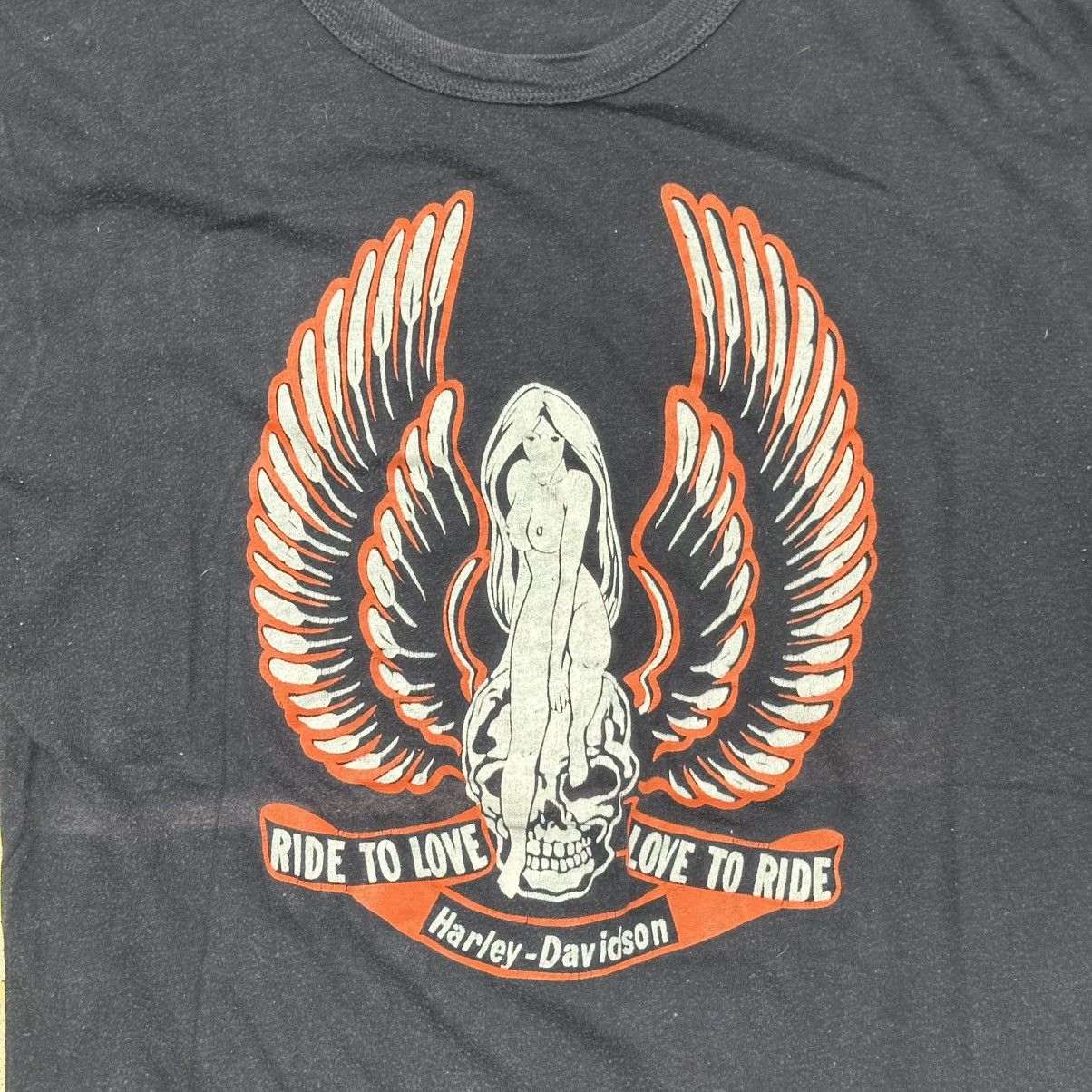 Harley Davidson × Vintage Vintage Harley Davidson Motorcycle T-Shirt Size US L / EU 52-54 / 3 - 2 Thumbnail