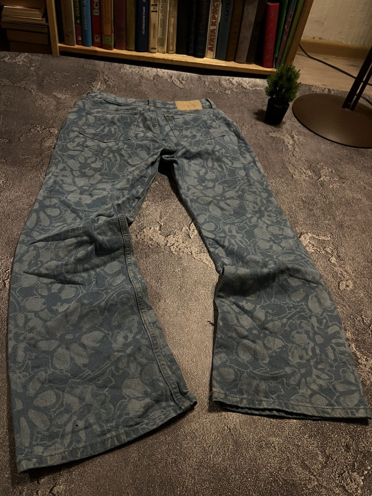 Japanese Brand Y2K Flared Archive Jeans / Darkwear Avan-Garde Vintage 90s Size US 32 / EU 48 - 4 Thumbnail