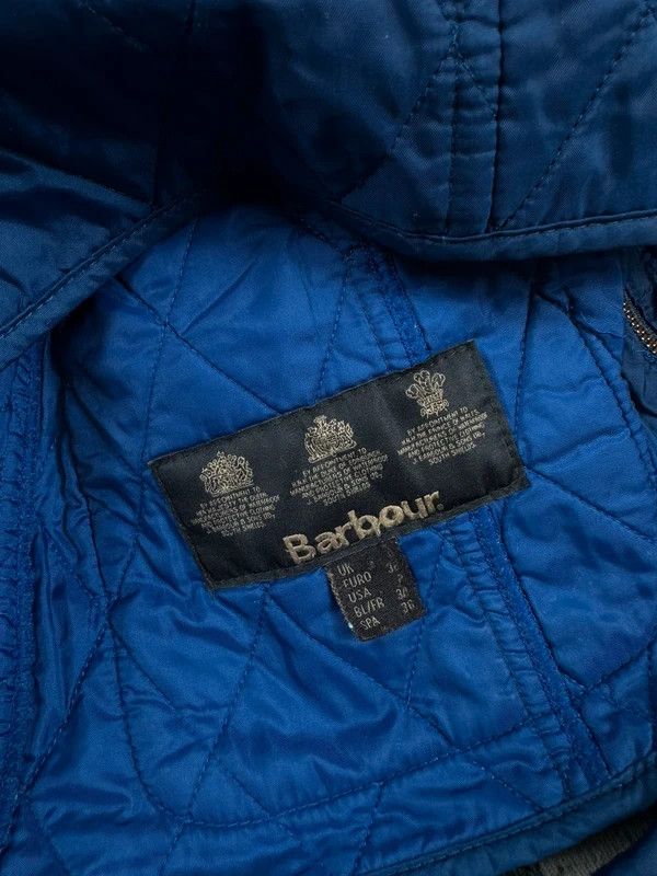 Barbour Vintage Barbour quilted jacket blue logo 34 Size XXS / US 00 / IT 34 - 4 Thumbnail
