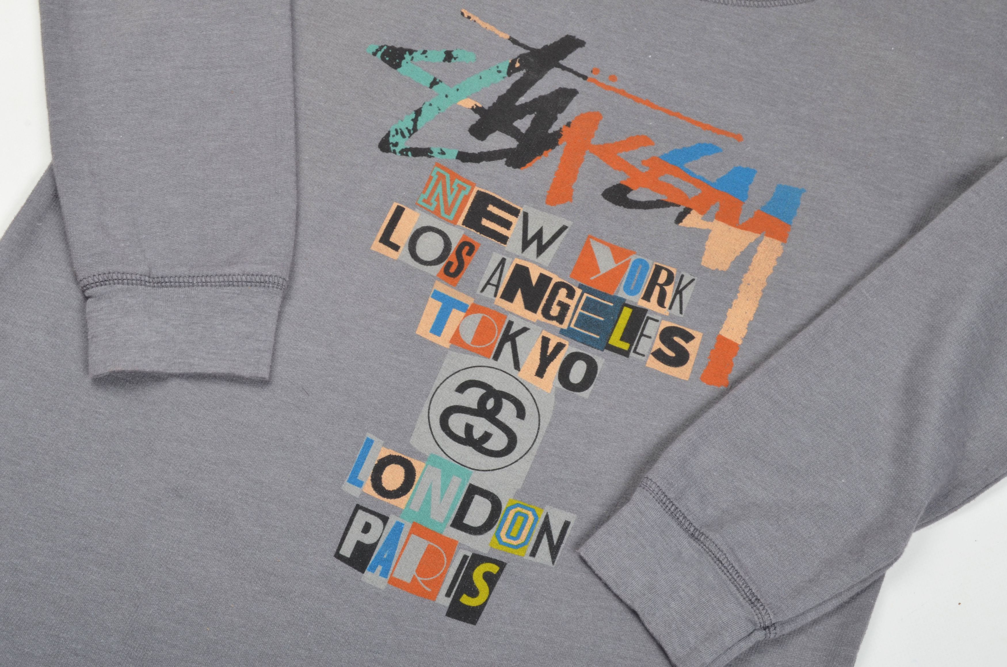 Stussy Vintage Stussy 90's Long Sleeve Logo Sweatshirt Size S / US 4 / IT 40 - 6 Thumbnail