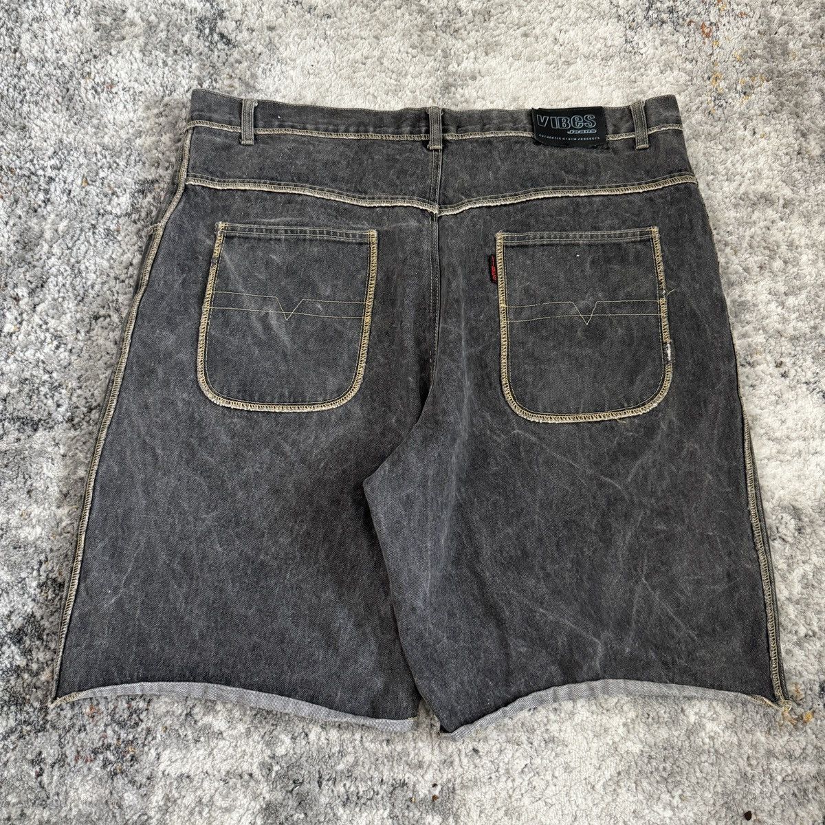 JNCO × StraightFaded × Vintage Vintage y2k Vibes baggy wide leg faded black shorts Size US 42 / EU 58 - 1 Thumbnail