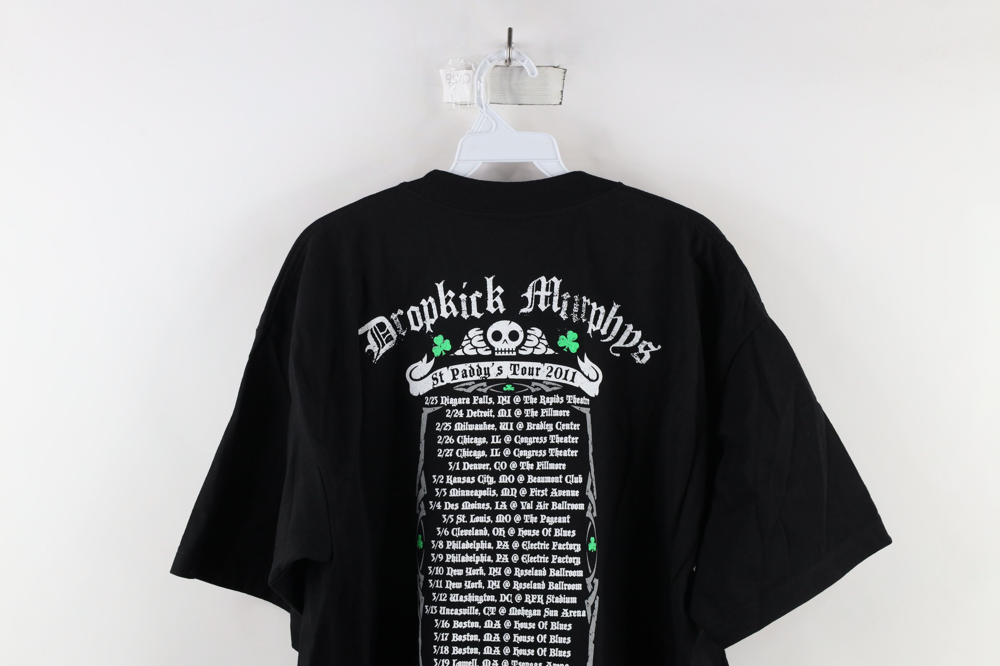 Vintage Vintage Y2K 2011 Tour Dropkick Murphys Band T-Shirt USA Size US XL / EU 56 / 4 - 11 Thumbnail