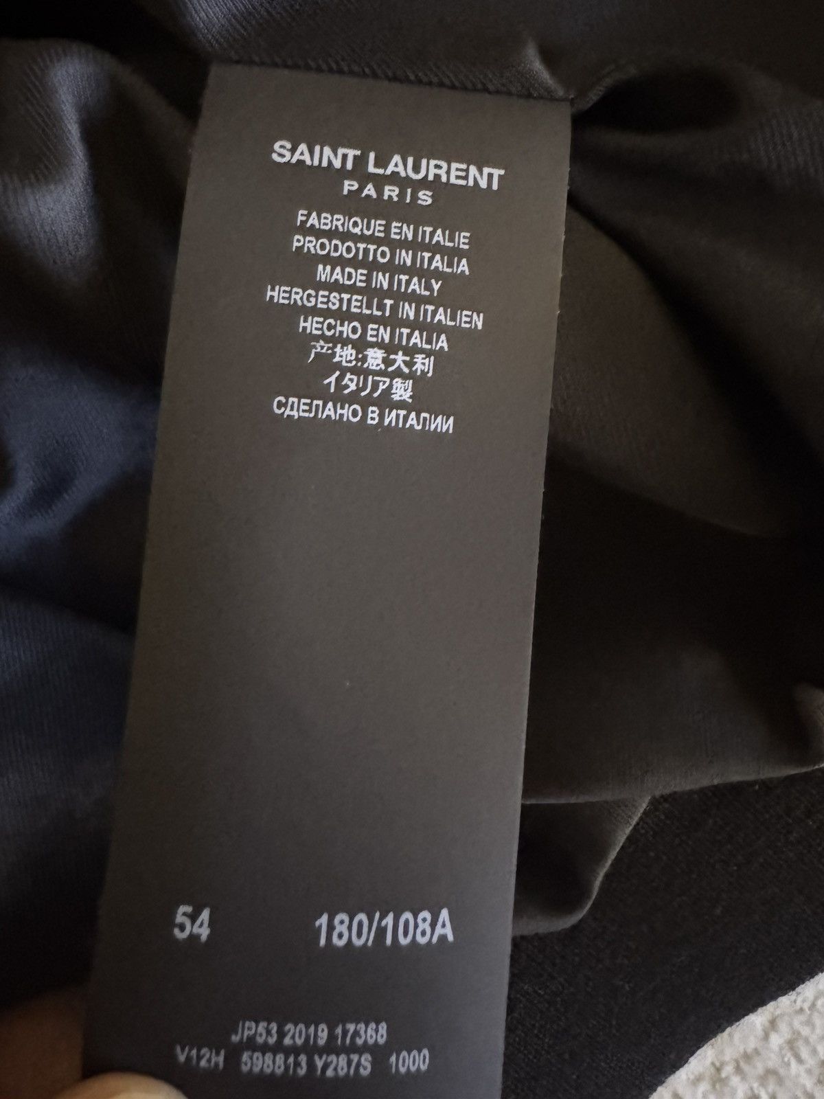 Saint Laurent Paris SAINT LAURENT PARIS FLEUR-DE-LYS OFFICER BOMBER Size US L / EU 52-54 / 3 - 7 Thumbnail