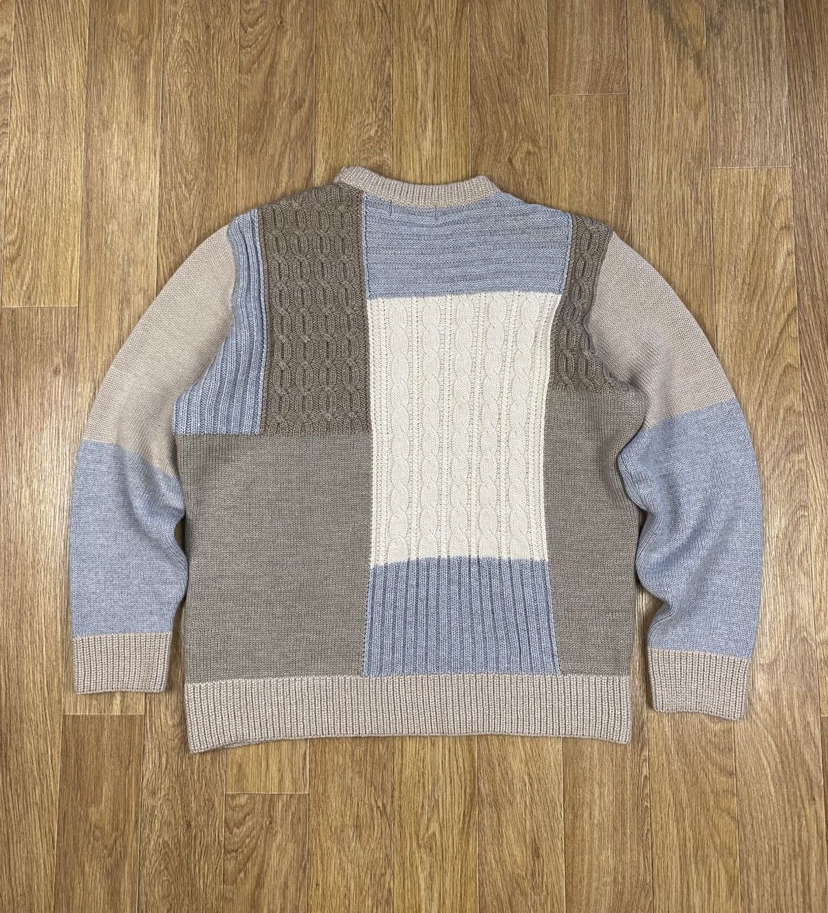Palace Palace Cable Knit Patch Work Sweater (Multi) Size: L Size US L / EU 52-54 / 3 - 3 Thumbnail