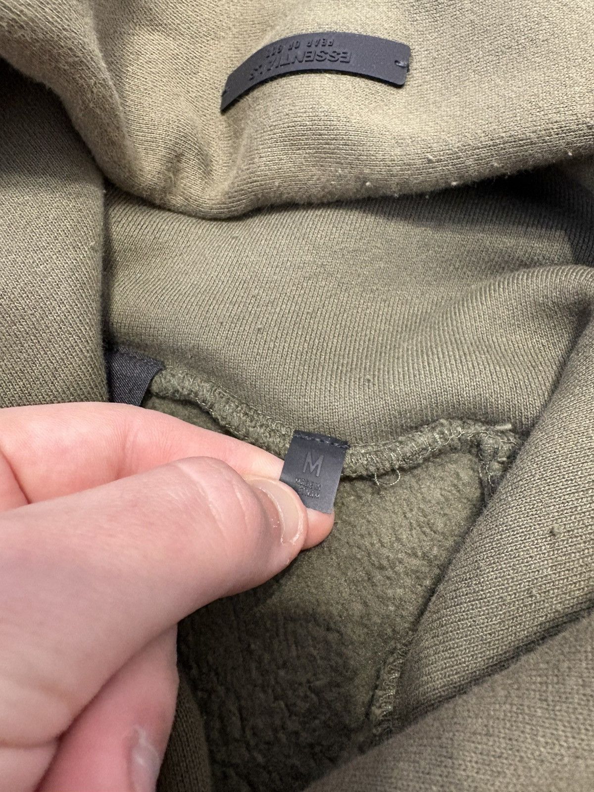 Fear of God Fear Of God Essentials Olive Hoodie Size US M / EU 48-50 / 2 - 7 Thumbnail