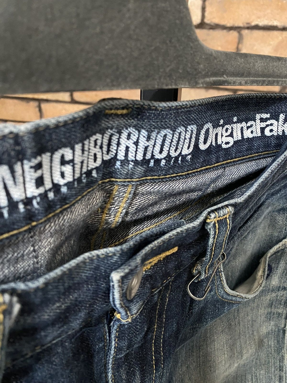 Original Fake KAWS X NEIGHBORHOOD 12EX SELVEDGE JAPANESE DENIM JEANS Size US 30 / EU 46 - 6 Thumbnail