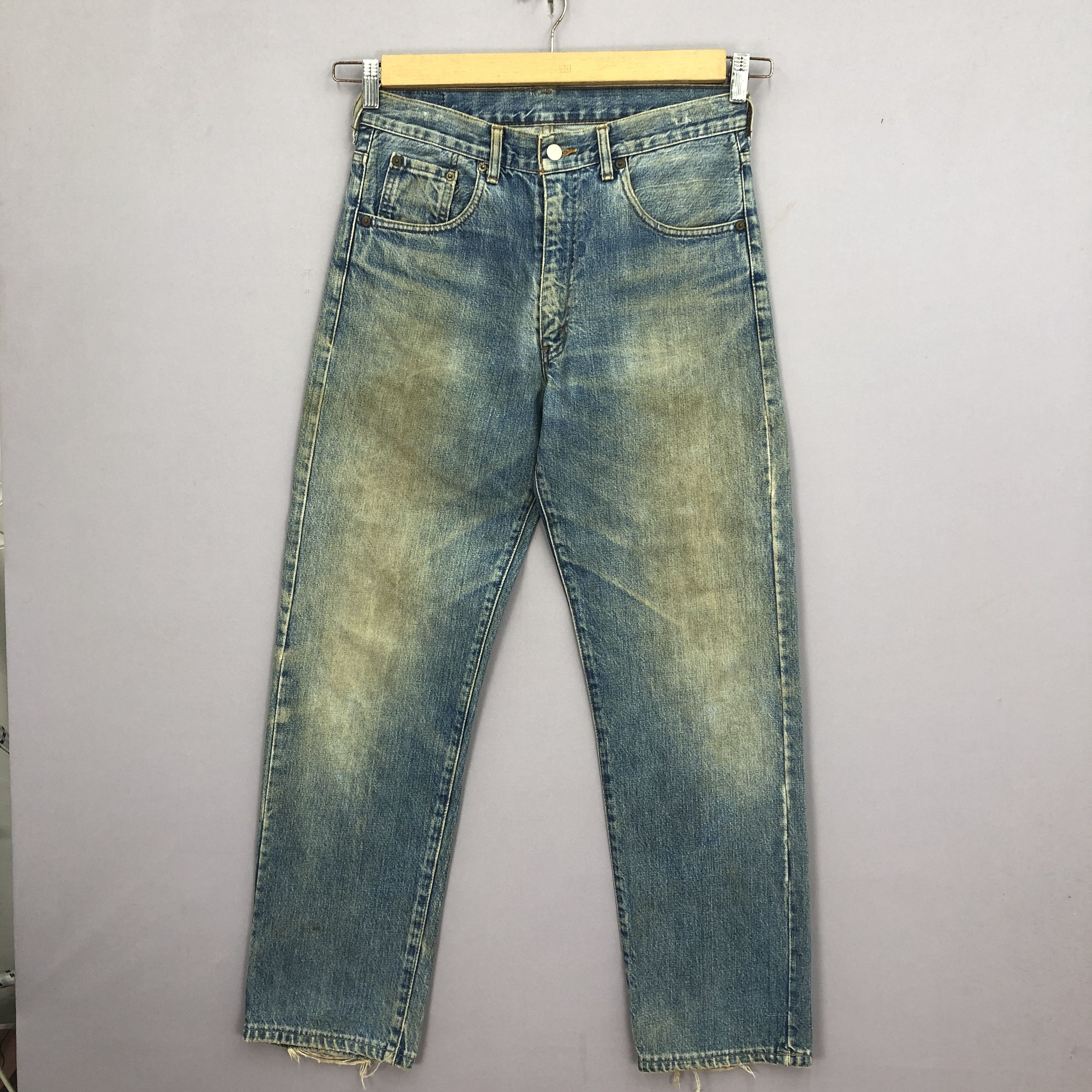 Levi's Vintage 80s Levis 502xx Selvedge Jeans Mudwash Redline Denim Size US 32 / EU 48 - 1 Thumbnail
