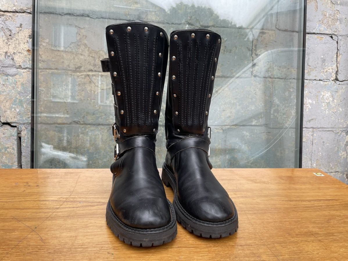Genuine Leather × Vintage Vintage Straps Black Leather Avant Garde Boots Size US 8 / EU 41 - 3 Thumbnail