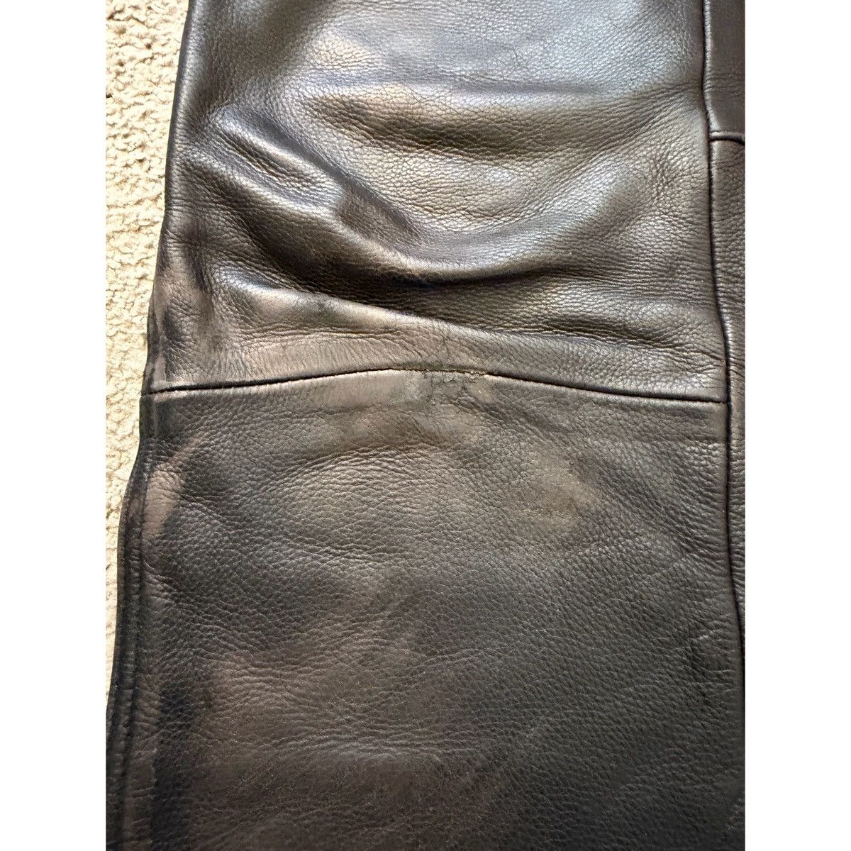 Vintage VINTAGE HIGHWAY 1 BIKER HEAVYWEIGHT LEATHER PANTS Size US 32 / EU 48 - 7 Thumbnail