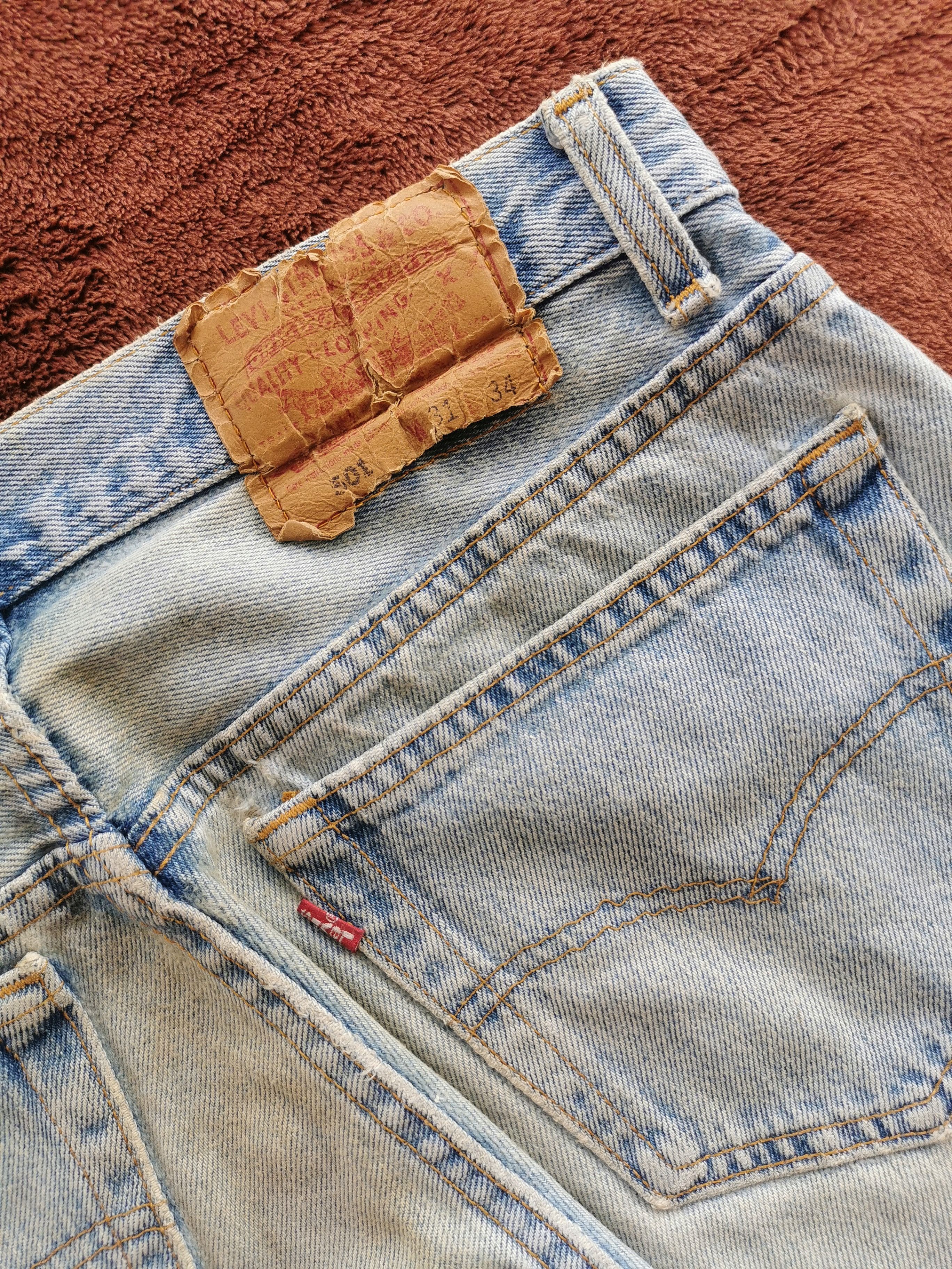 Levi's Vintage Levis 501 Distressed Fuck Dirty Jeans Size US 31 - 7 Thumbnail