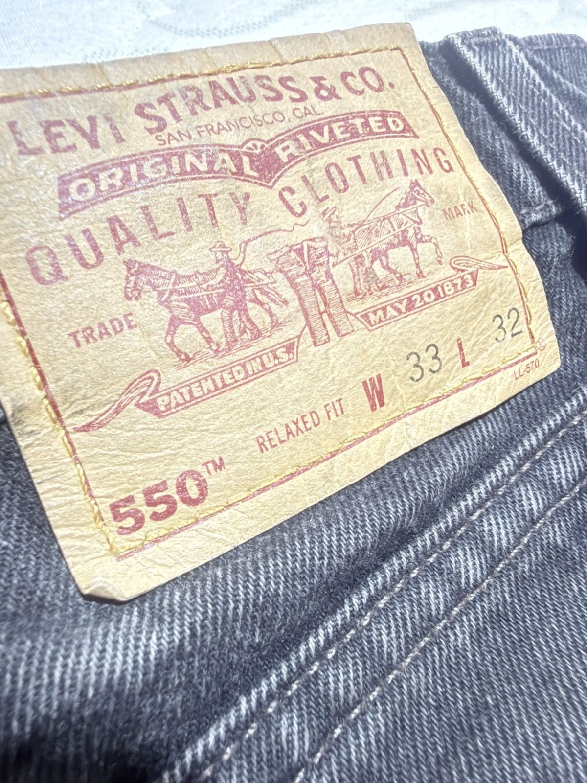 Levi's Vintage Clothing Vintage Levis 550 relaxed fix cut jeans Size US 33 - 3 Thumbnail