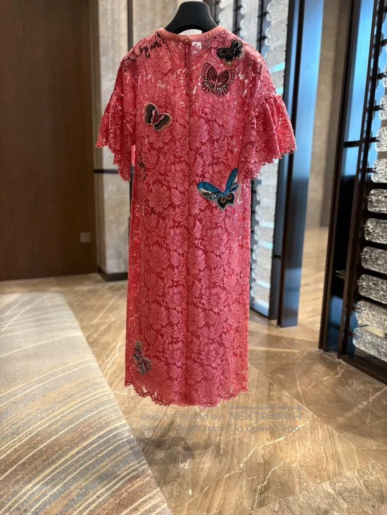 Valentino Valentino Heavy Butterfly Beaded Dress Size S / US 4 / IT 40 - 2 Thumbnail