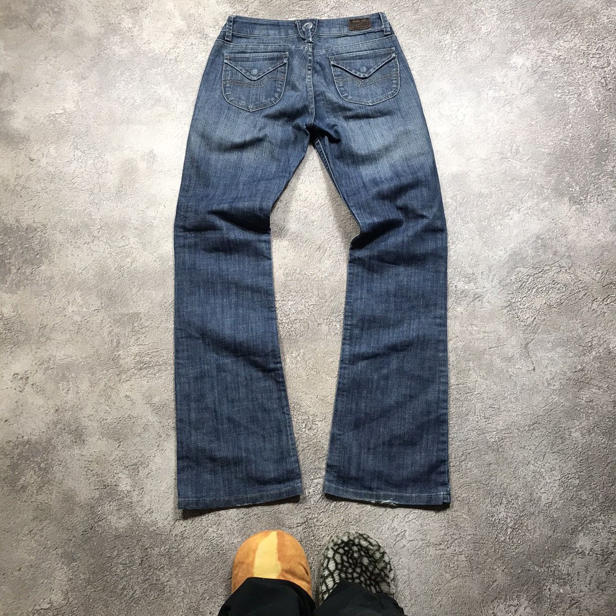 Japanese Brand vintage Faded Jeans japan distressed denim spring pants 90s Size 28" / US 6 / IT 42 - 4 Thumbnail