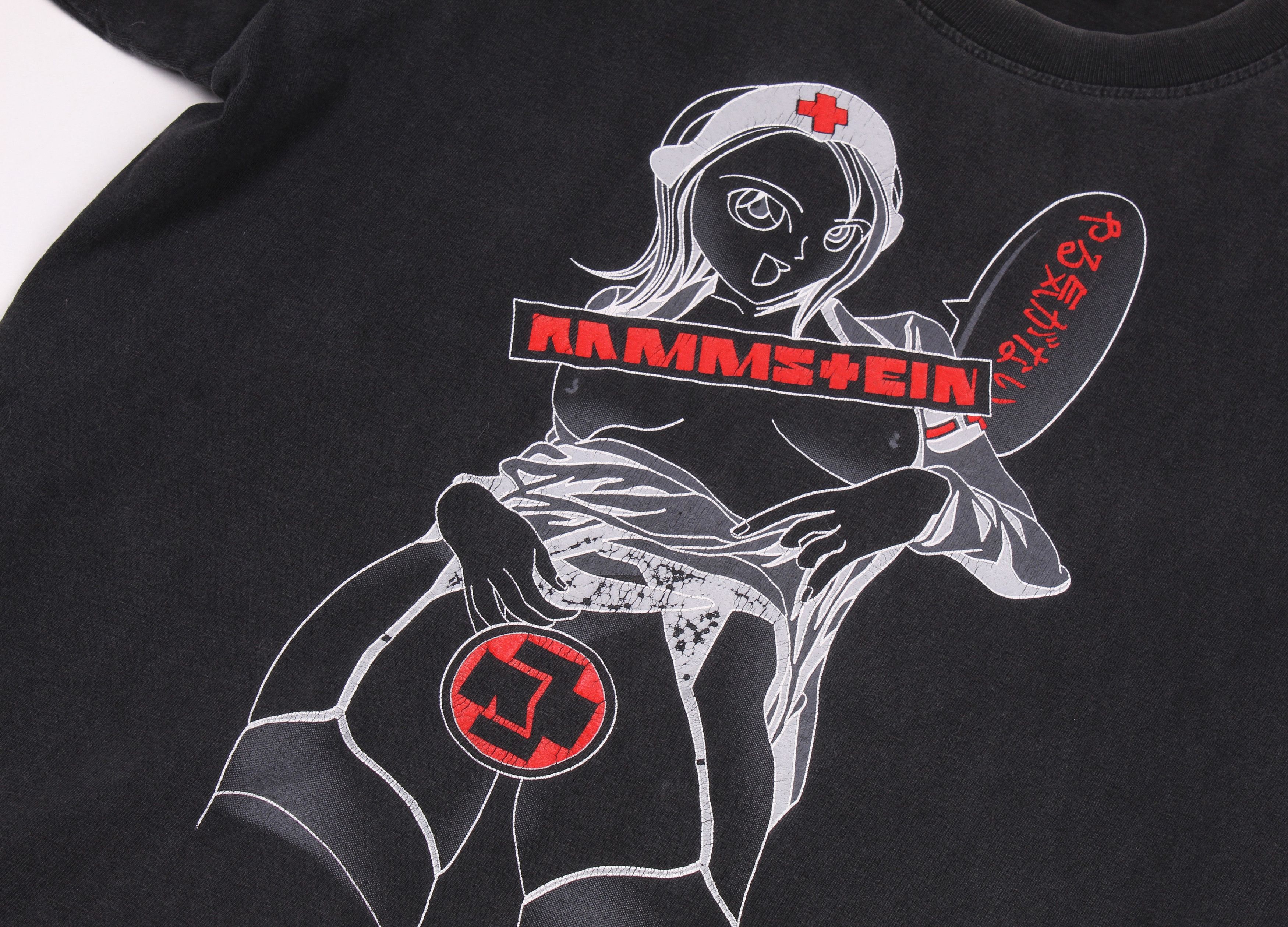 Band Tees Vintage Rammstein The Roxx Anime Nurse Single Stich Tee Size US M / EU 48-50 / 2 - 3 Thumbnail