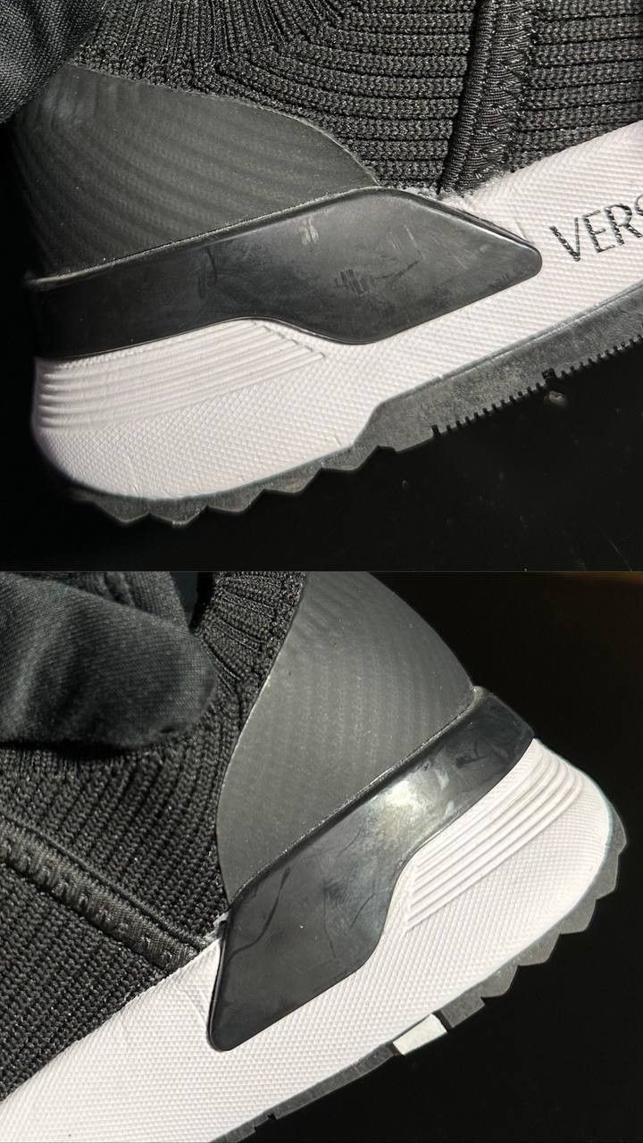 Versace × Versace Jeans Couture NEW! VERSACE jeans couture black dynamic sneakers Size US 4 / IT 34 - 15 Thumbnail