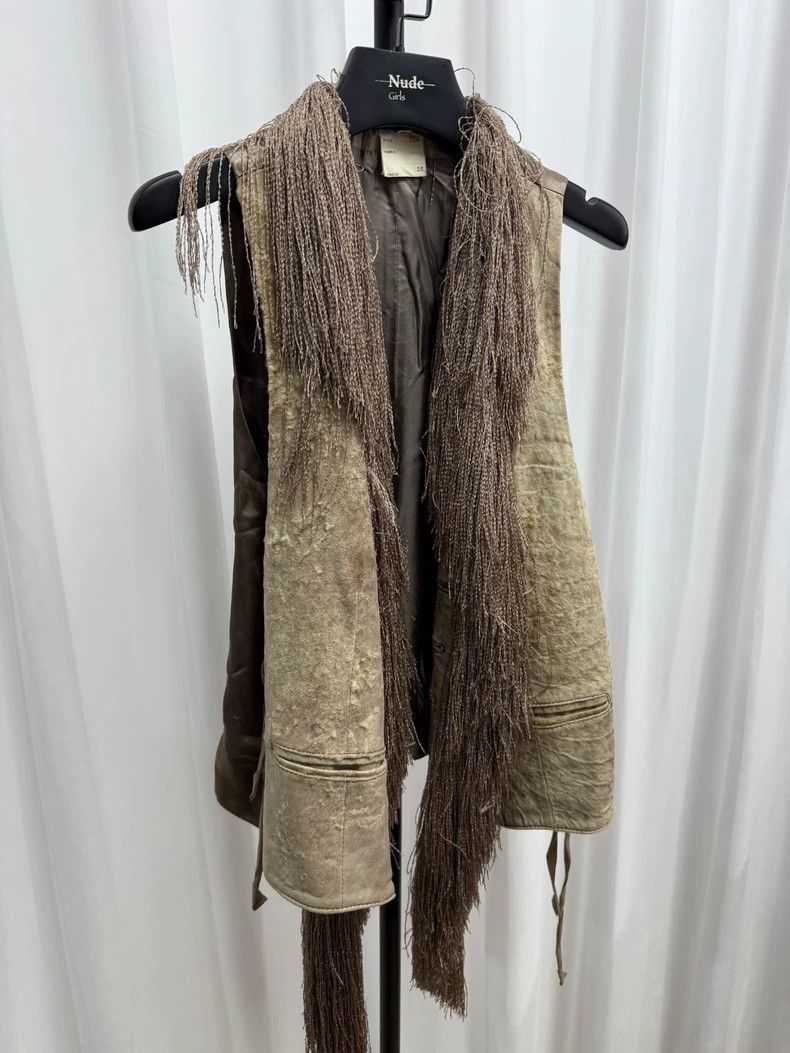 Ann Demeulemeester Ann demeulemeester horsehair erosion cat beard vest-2506 Size US M / EU 48-50 / 2 - 2 Thumbnail