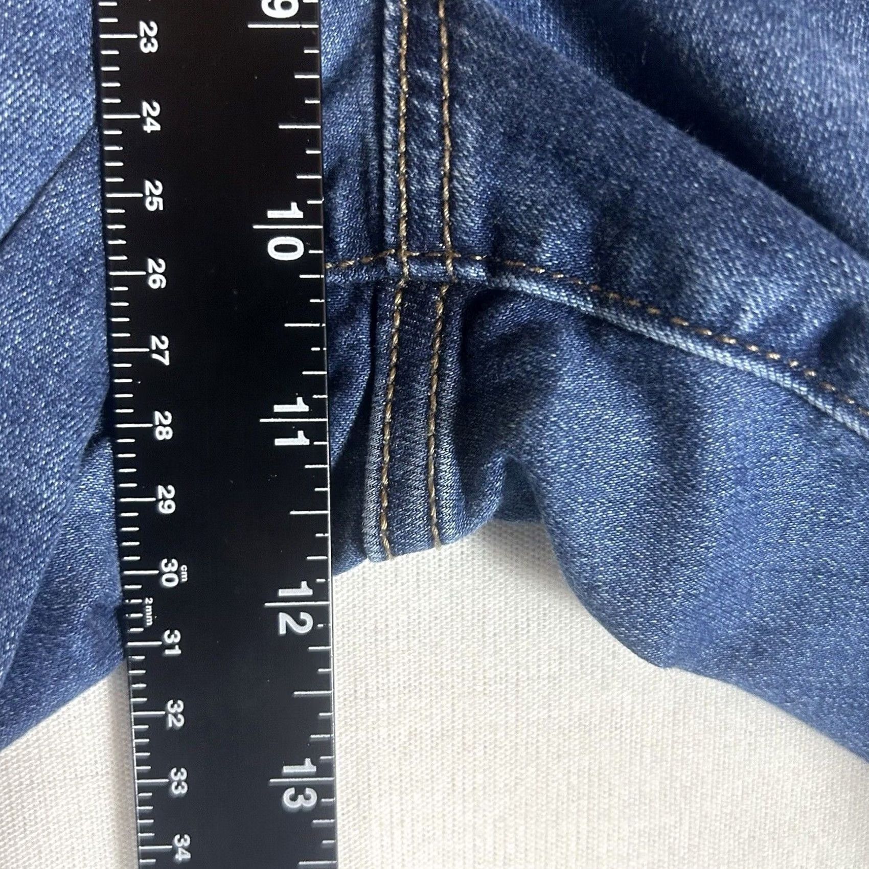 Old Navy Old Navy Jeggings Womens Size 4 Tall Blue Denim Mid Rise Pull On 5-Pocket Zipper Jeans Size 27" / US 4 / IT 40 - 5 Thumbnail