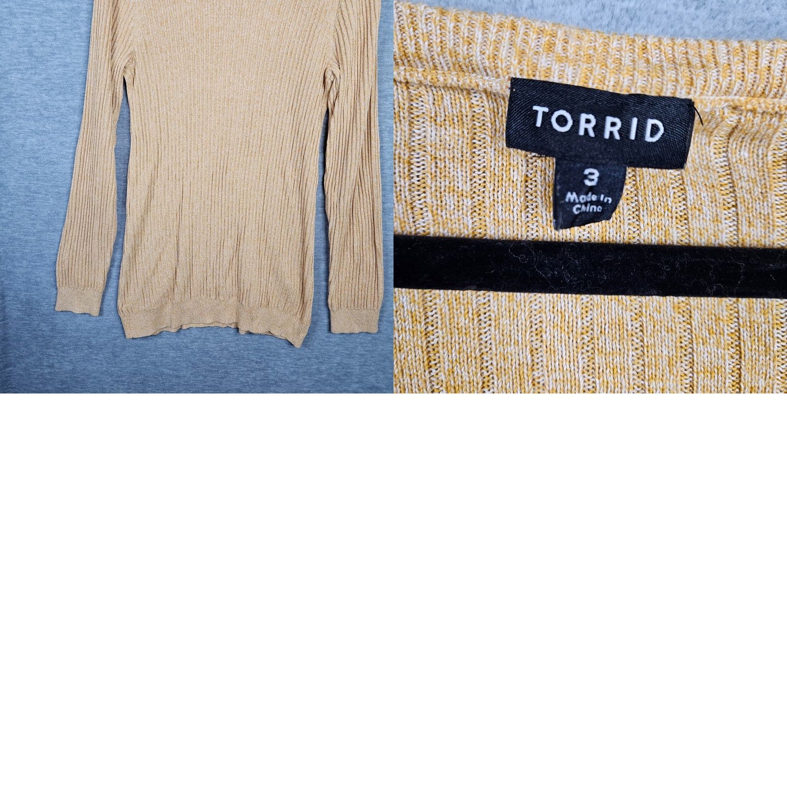 Torrid Torrid Women's Sweater Size 3 Cardigan V-Neck Long Sleeve Yellow Knit Cotton 40% Rayon Regular All Seasons Modern Size XS / US 0-2 / IT 36-38 - 8 Thumbnail