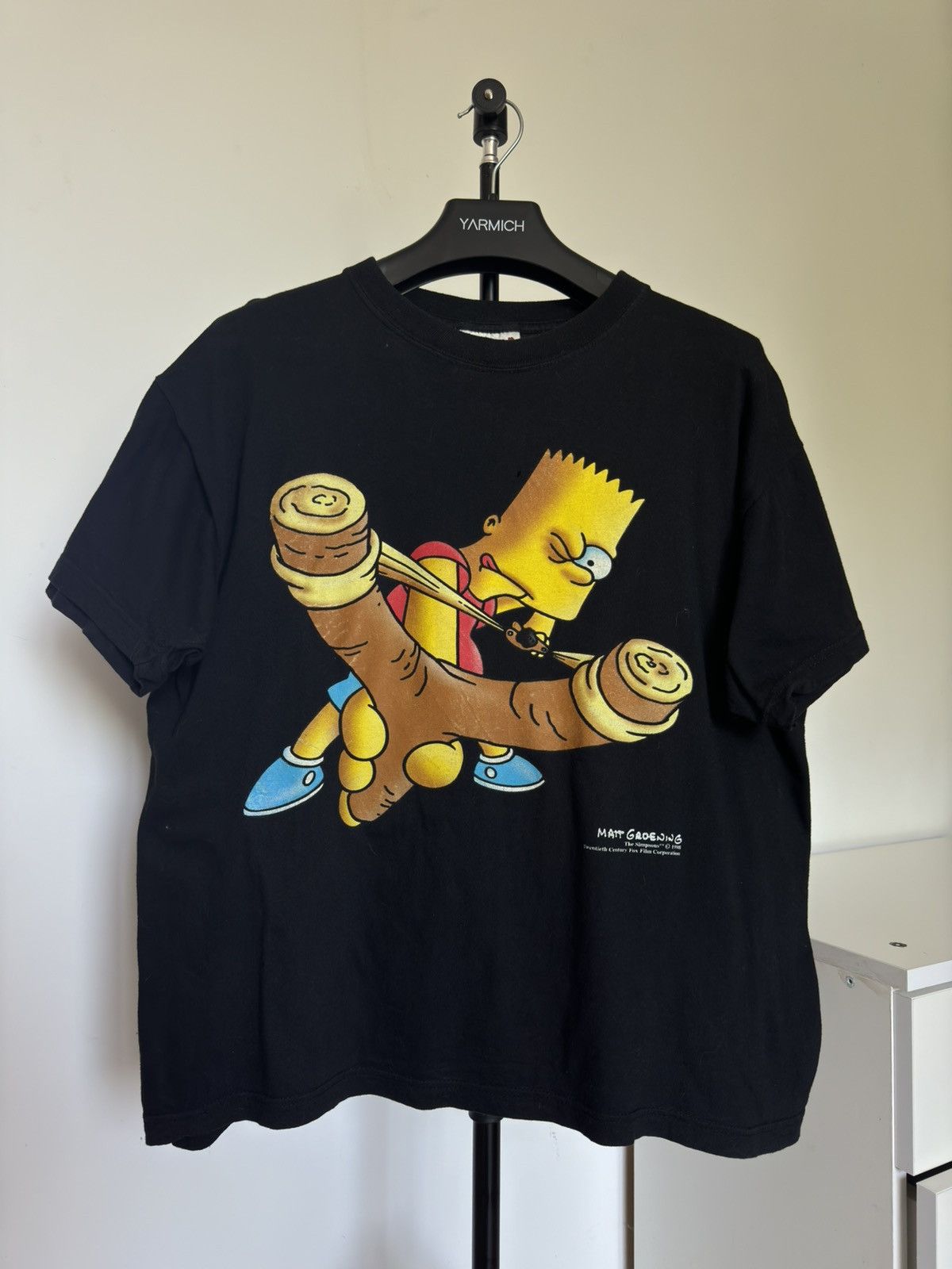 Vintage 1998 The Simpsons Angry Bart T Shirt