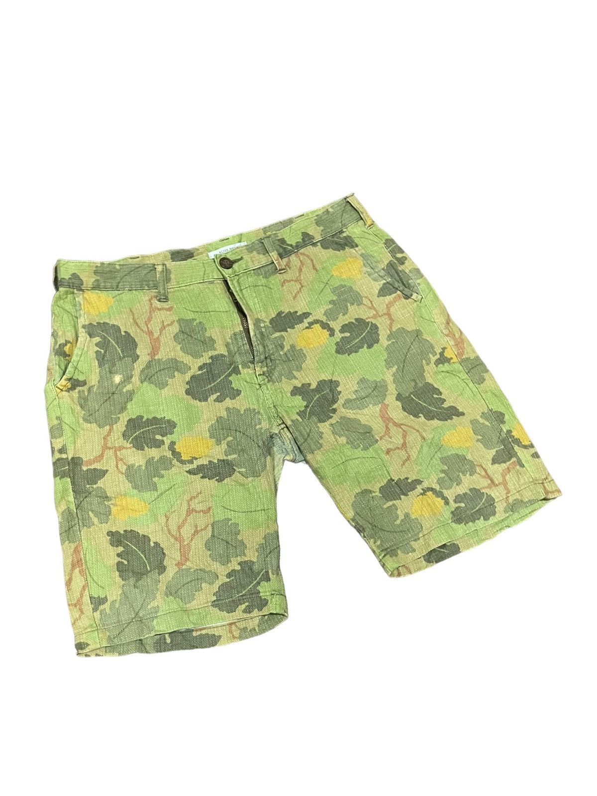 Japanese Brand Mitchell Camouflage Japanese Bliss Point Distressed Shorts Size US 33 - 3 Thumbnail